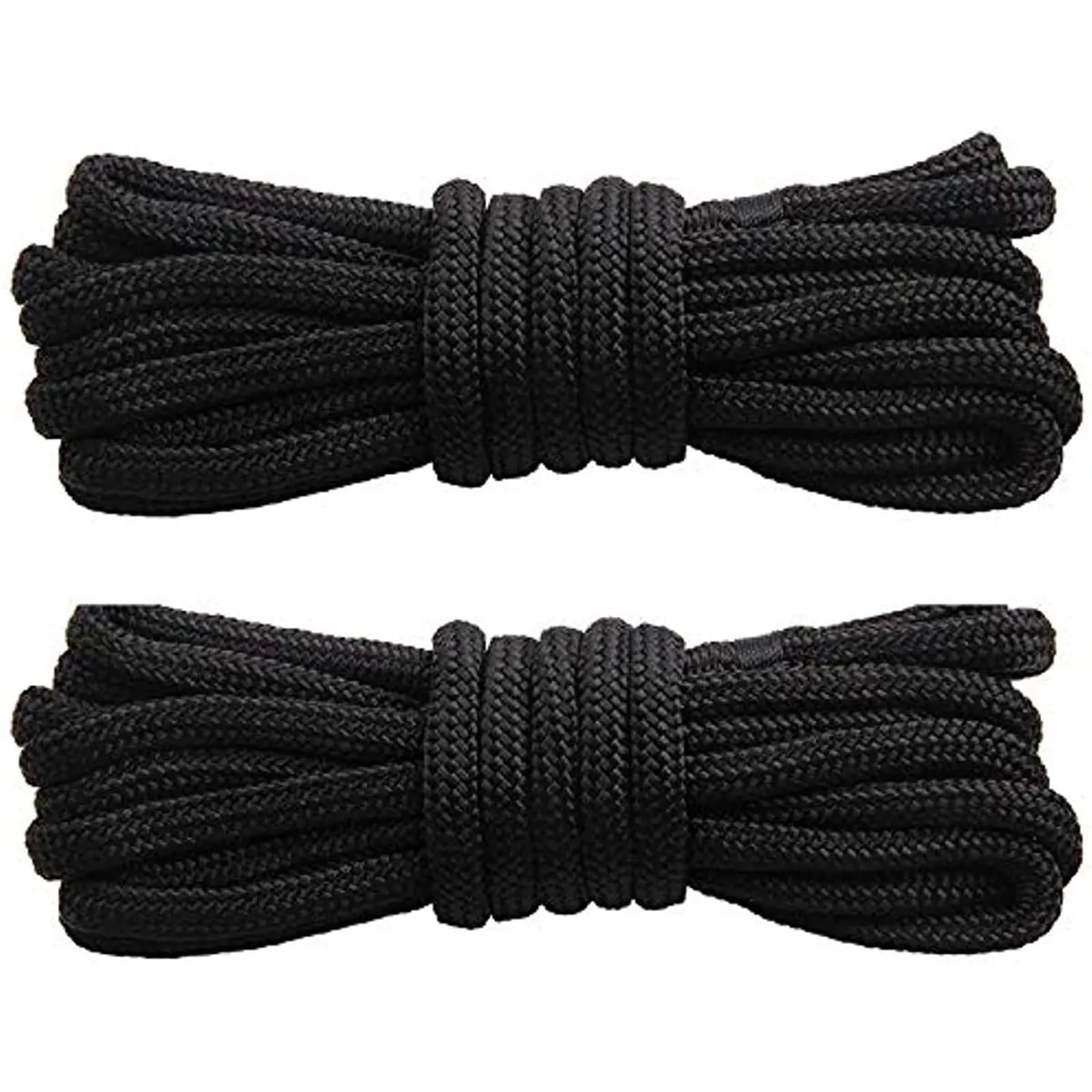 2/4 Packungen doppelt geflochtenes Nylon-Dockleinen-Seil Marine-Festmacherseil 3/8 1/2 Bootsbinder zur Dockleine 12-Zoll-Öse Bootsseil(1-2inch 25ft 2PCS) von KUMIAN