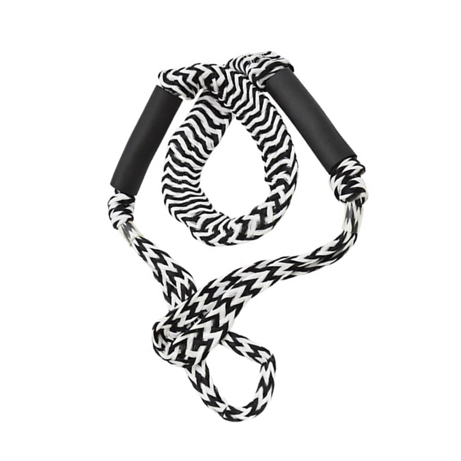 Boot Festmacher Stretch Bungee Dock Linie Seil Bungee Cord Dockline Boote Float Angeln Marine Zubehör(Black and White RIPP) von KUMIAN