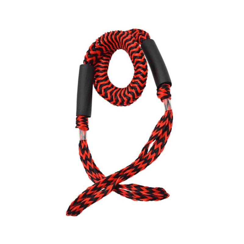 Boot Festmacher Stretch Bungee Dock Linie Seil Bungee Cord Dockline Boote Float Angeln Marine Zubehör(Red and Black Ripple) von KUMIAN