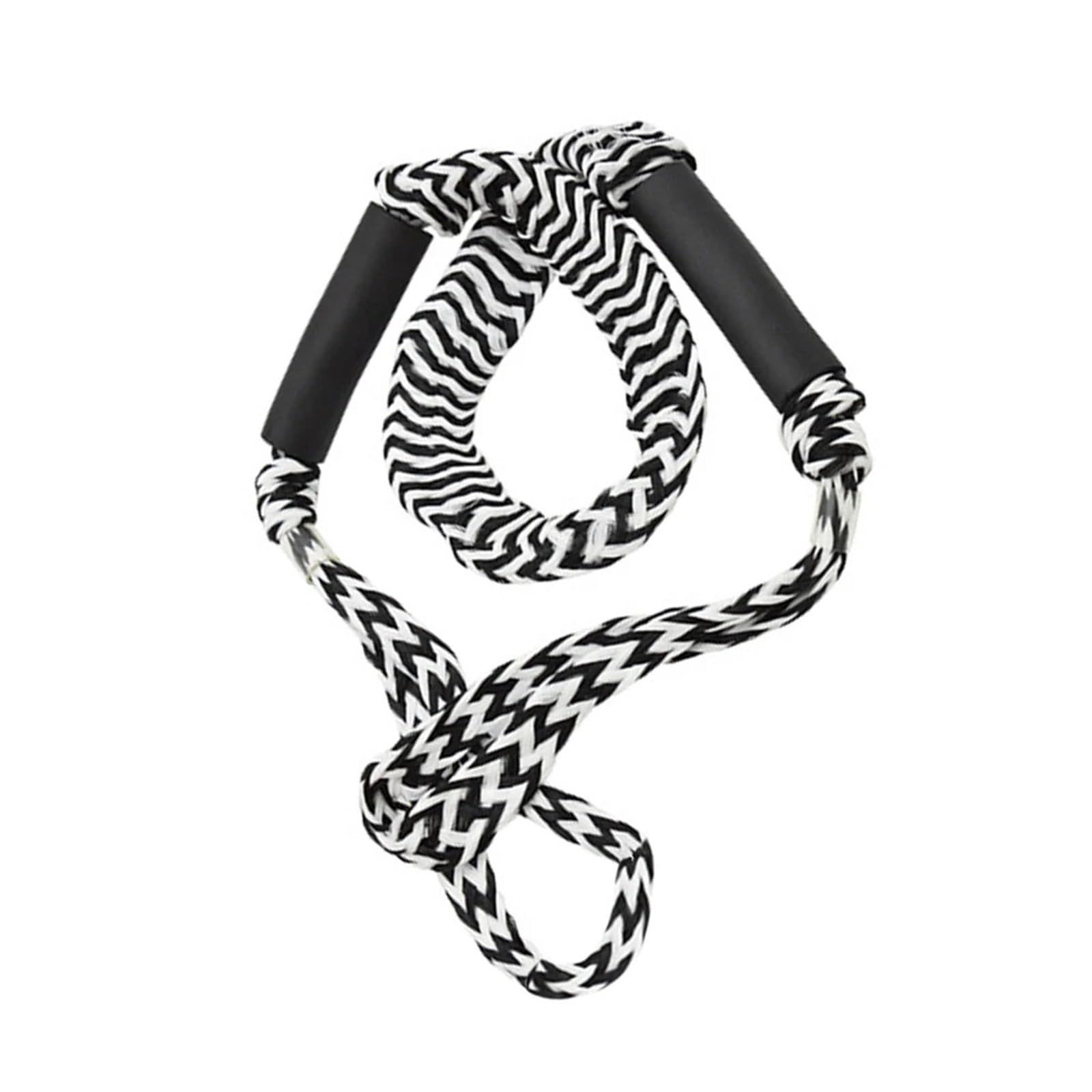 Marine Festmacher for Boot 4 Ft elastische Bungee Dock Linie Seil Bungee Cord Dockline Boote Wasser Zubehör(Black White) von KUMIAN