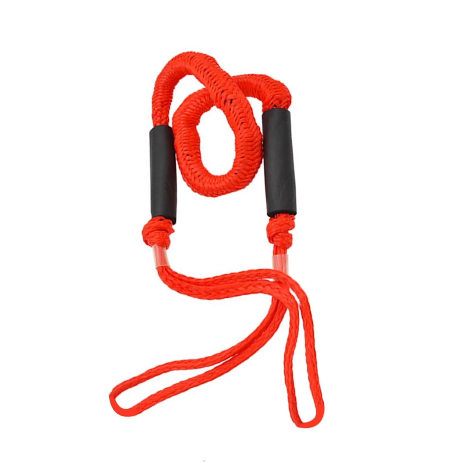 Marine Festmacher for Boot 4 Ft elastische Bungee Dock Linie Seil Bungee Cord Dockline Boote Wasser Zubehör(Orange) von KUMIAN