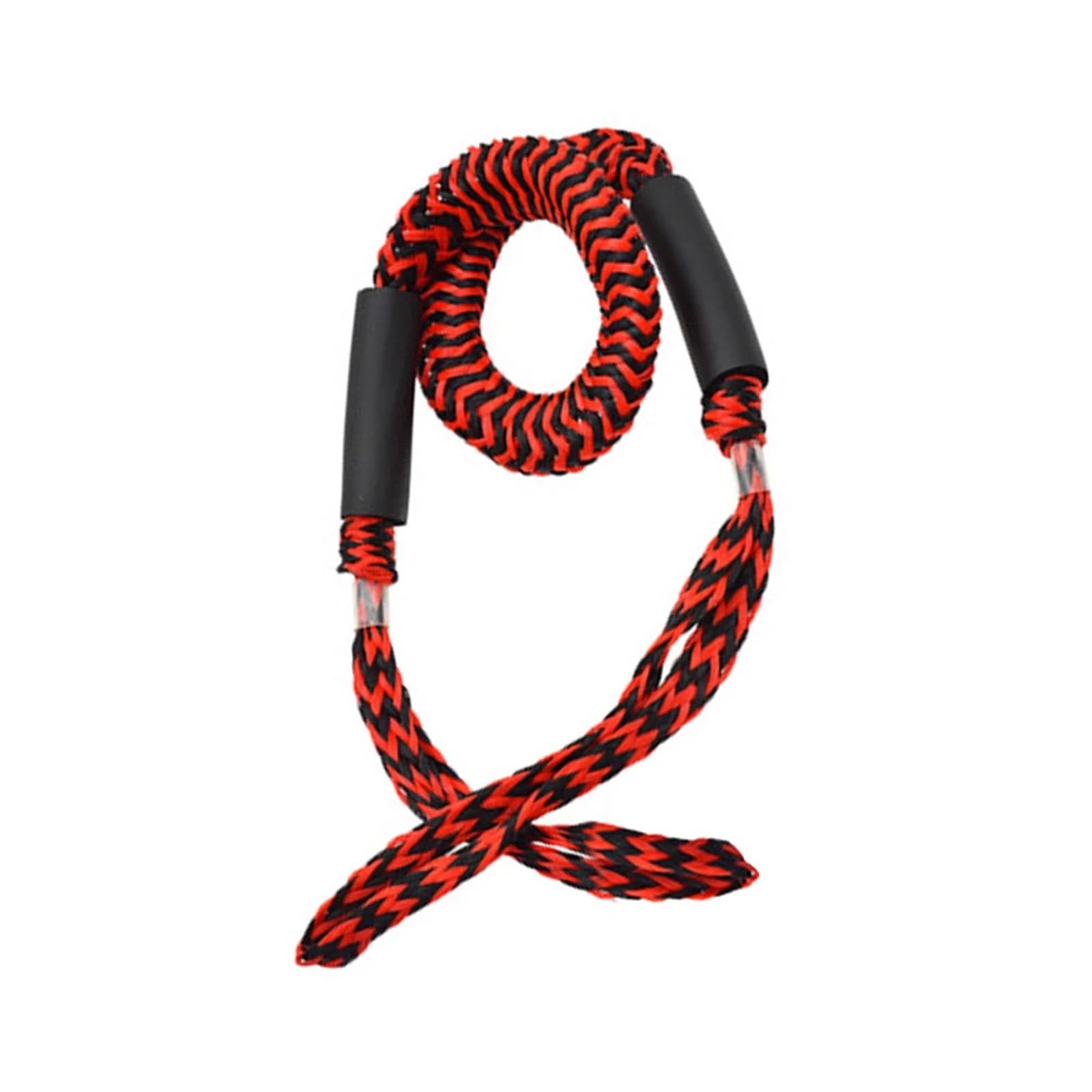 Marine Festmacher for Boot 4 Ft elastische Bungee Dock Linie Seil Bungee Cord Dockline Boote Wasser Zubehör(Red Black) von KUMIAN