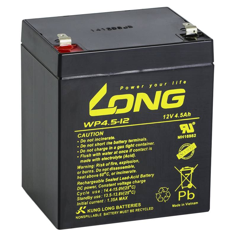 KUNG LONG Blei-Akkumulator WP4.5-12, 12 V-/4,5 Ah von Kung Long