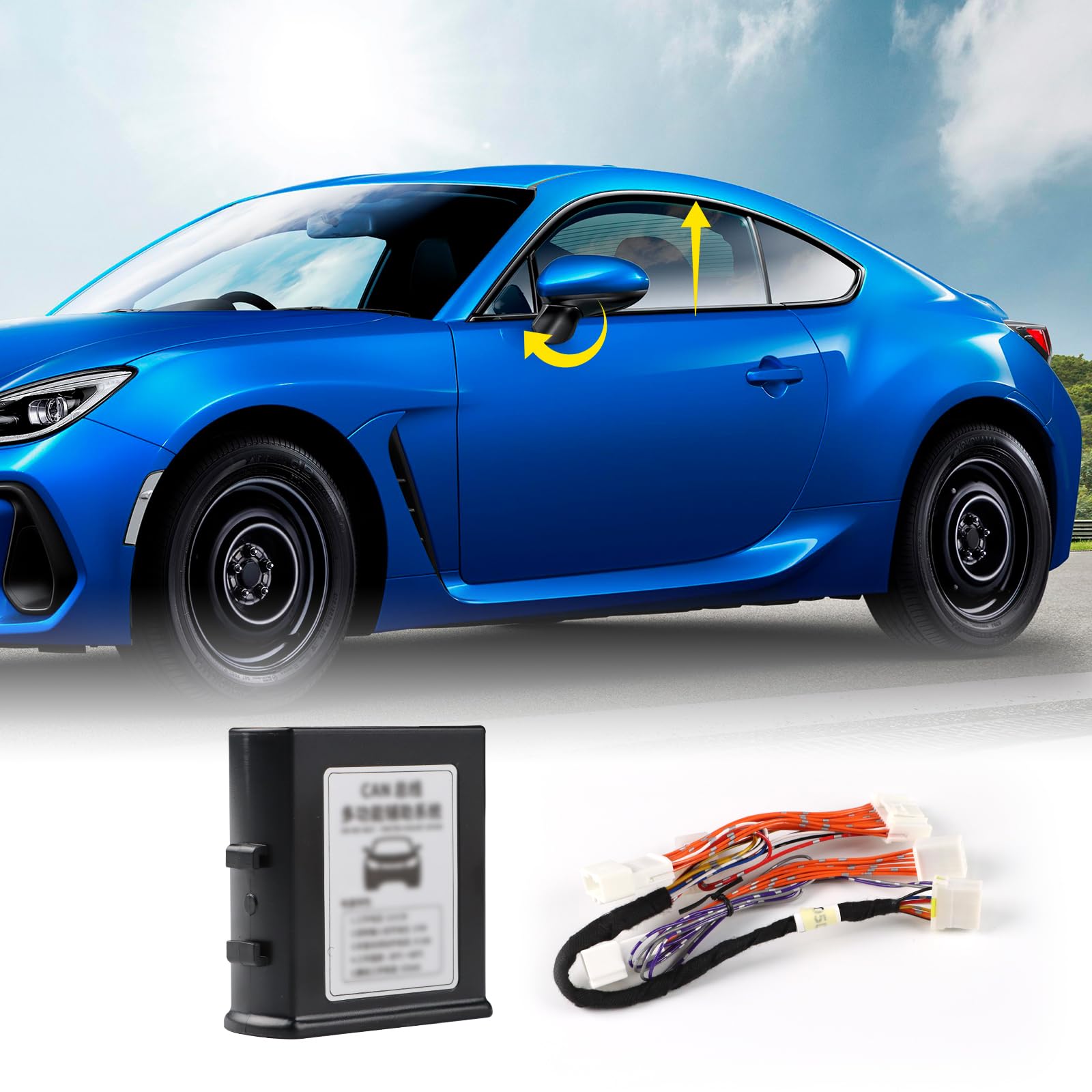 KUNGKIC Für Toyota GR86 ZN8 Subaru BRZ ZD8 2021 2022 2023 Auto Seitenspiegel Automatisch Klappbar Offen Fenster Schließsystem Modul Automatisch Schloss Klappbar Innenraum Mode Zubehör von KUNGKIC