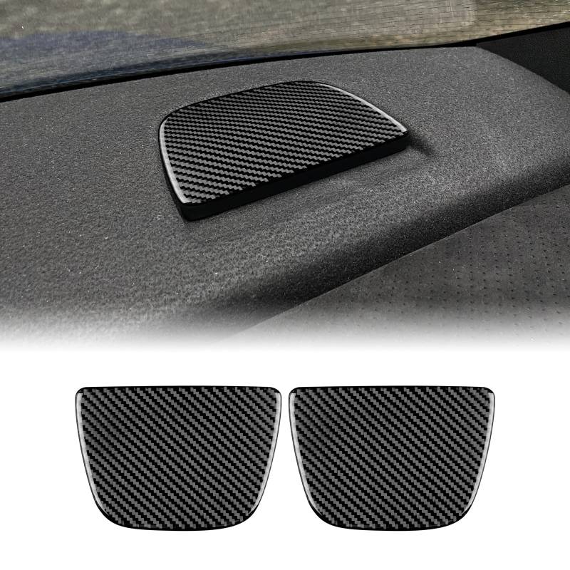 KUNGKIC Kohlefaser Auto-Rücksitz Top Abdeckung Dekoration Innenbereich Aufkleber Compatible with Subaru BRZ ZN8 Toyota 86 ZN8 2021 2022 2023 Zubehör Schwarz von KUNGKIC