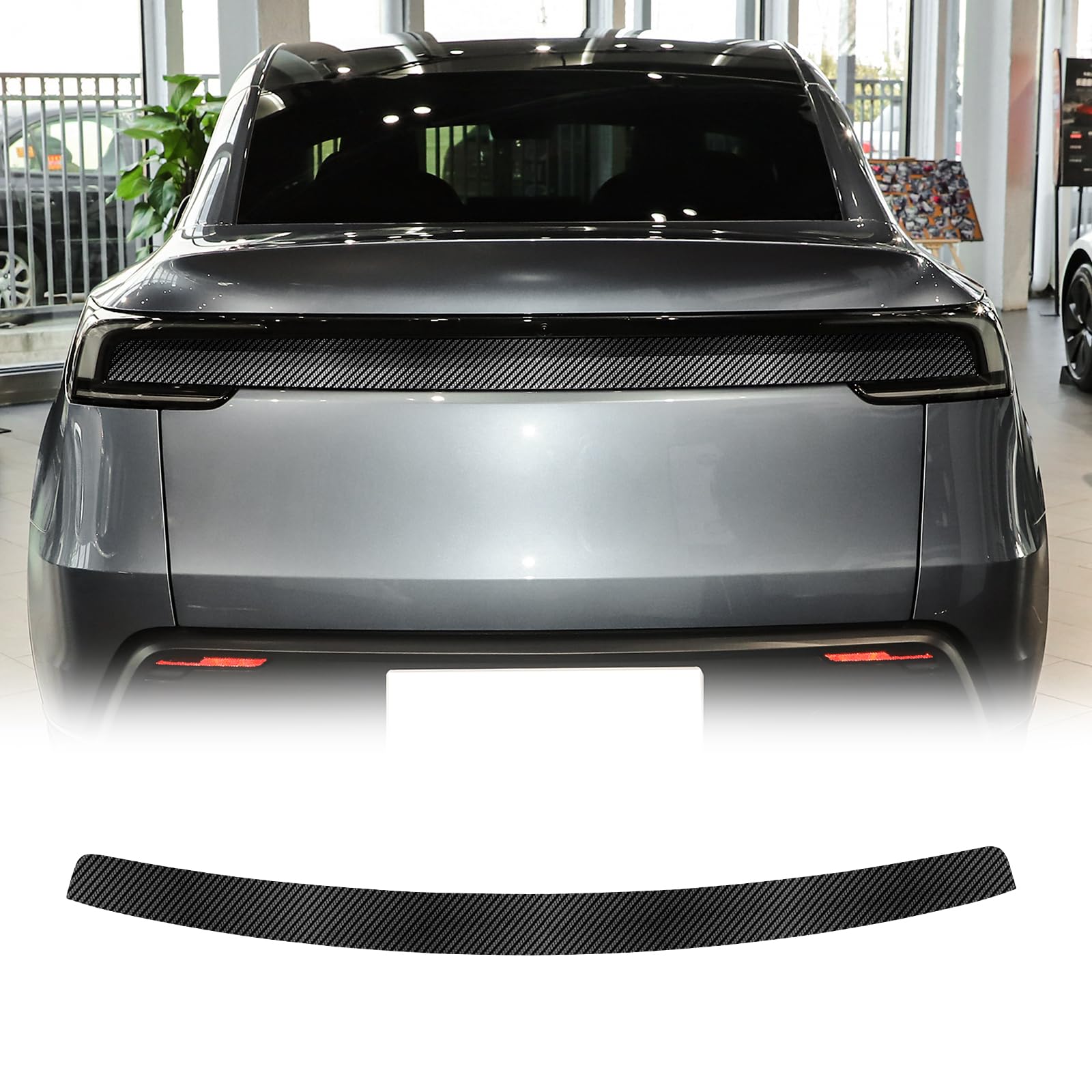 KUNGKIC TPU Heckflügel Trim Spoiler Erweiterung Lip Fins Dekorative Aufkleber Für Tesla Model Y Juniper 2025 Zubehör Coole Äußere Dekoration Kohlefasermuster KUNGKIC TPU Heckflügel Trim Spoiler Erweiterung Lip Fins Dekorative Aufkleber Für Tesla Model Y Juniper 2025 Zubehör Coole Äußere Dekoration Kohlefasermuster von KUNGKIC