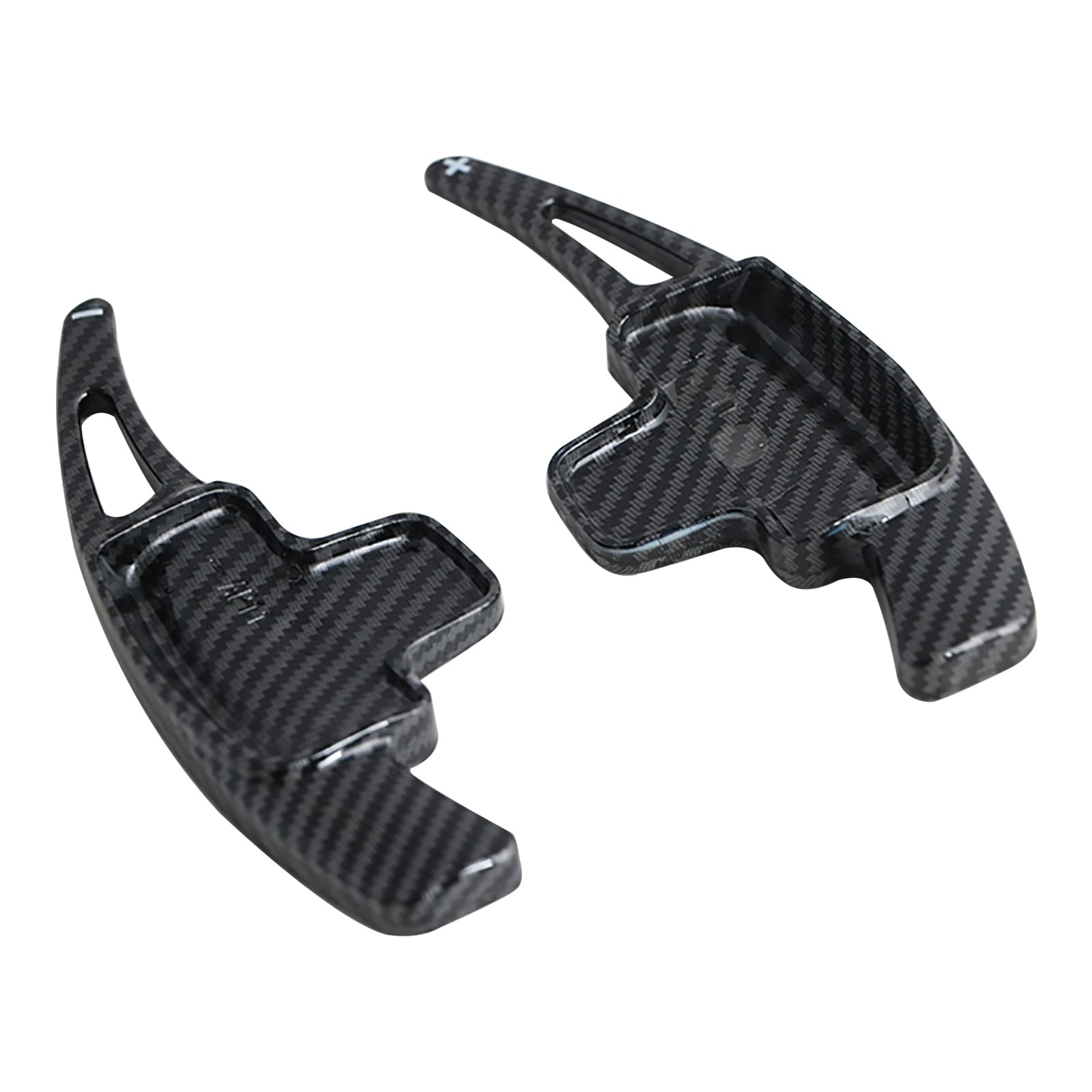 KUNIO 2 Stücke Lenkrad Schaltwippen Verlängerung passt für Mercedes A B E R M Klasse GLK GL SLK 2013-2015 PVC Paddle Shifter Extensions Zubehör Schwarz B von KUNIO