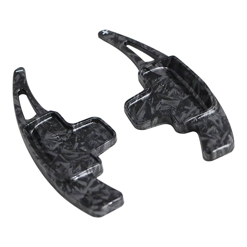 KUNIO 2 Stücke Lenkrad Schaltwippen Verlängerung passt für Mercedes A B E R M Klasse GLK GL SLK 2013-2015 PVC Paddle Shifter Extensions Zubehör Schwarz C von KUNIO