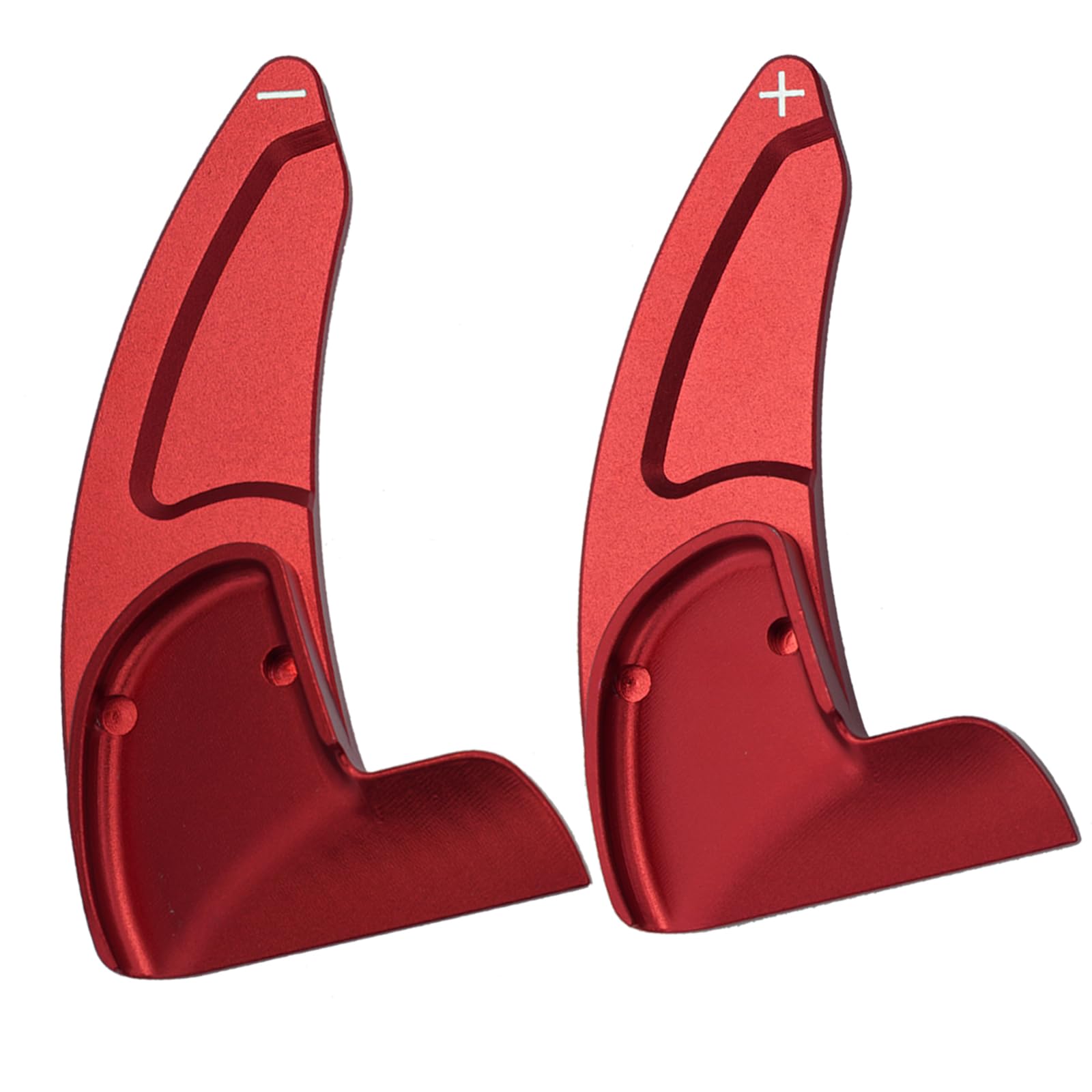 KUNIO Lenkrad Schaltwippen Verlängerung Paddles Lenkrad für Jeep Grand Cherokee für Dodge Charger Challenger Durango 2015-2021 Aluminiumlegierung Paddle Shifter Extensions Zubehör Rot von KUNIO