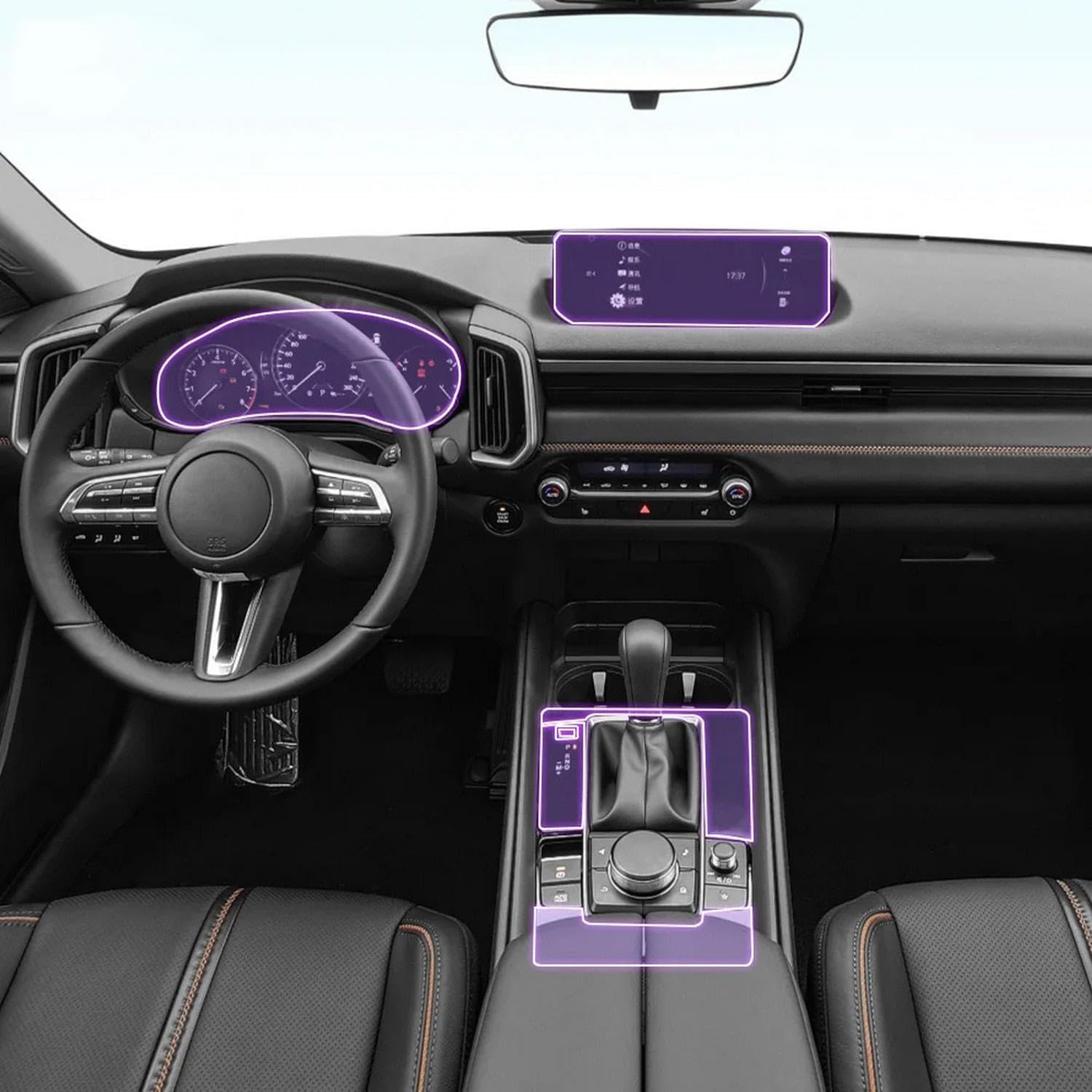 Auto-Innen-Mittelkonsole, transparente TPU-Lack-Schutzfolie, Anti-Kratz-Aufkleber, LCD-Bildschirm, PPF, für Mazda CX-50 2023–2025 Auto-Innen-Mittelkonsole, transparente TPU-Lack-Schutzfolie, Anti-Kratz-Aufkleber, LCD-Bildschirm, PPF, für Mazda CX-50 2023–2025 von KUNQING