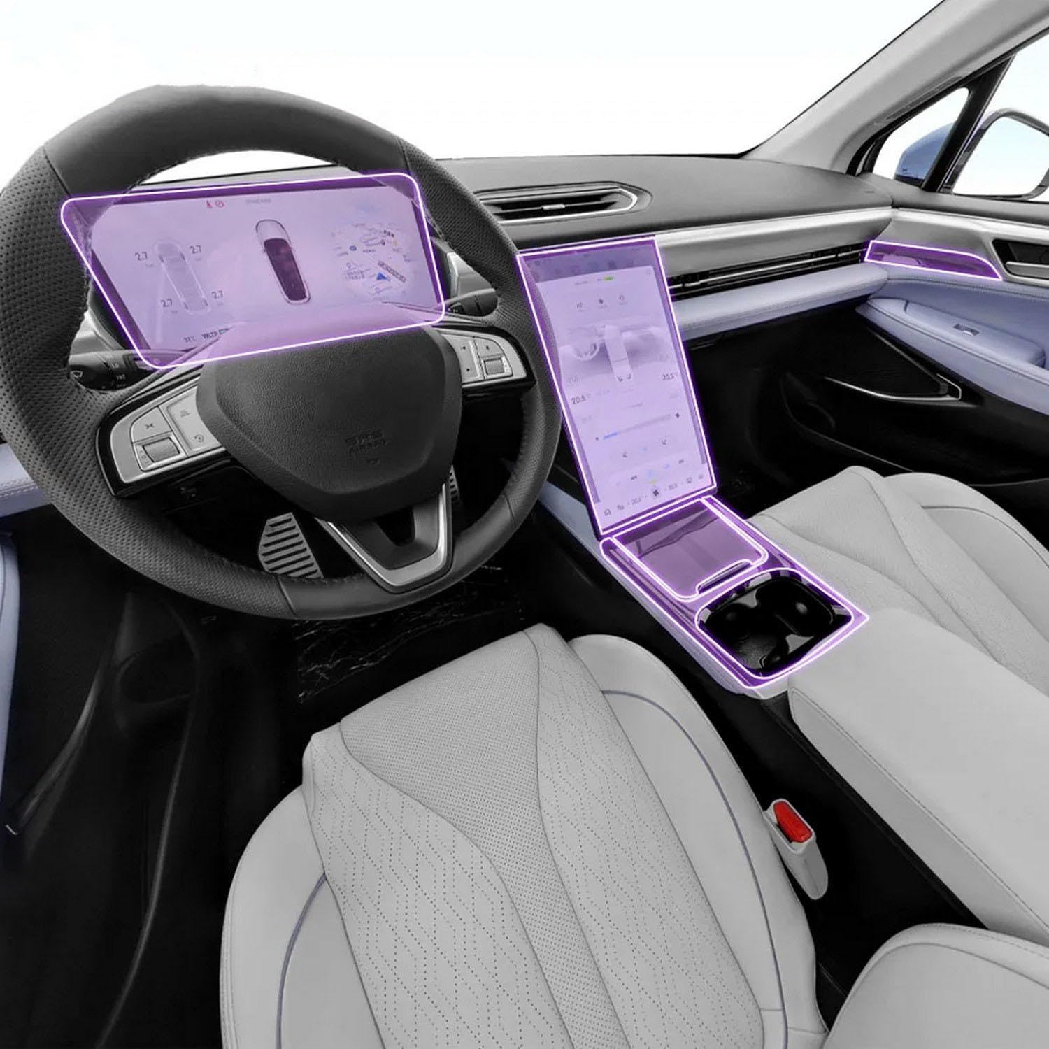 Auto-Innen-Mittelkonsole, transparente TPU-Lack-Schutzfolie, Anti-Kratz-Aufkleber, LCD-Bildschirm, PPF-Folie, für Xpeng P5 2021–2024 Auto-Innen-Mittelkonsole, transparente TPU-Lack-Schutzfolie, Anti-Kratz-Aufkleber, LCD-Bildschirm, PPF-Folie, für Xpeng P5 2021–2024 von KUNQING