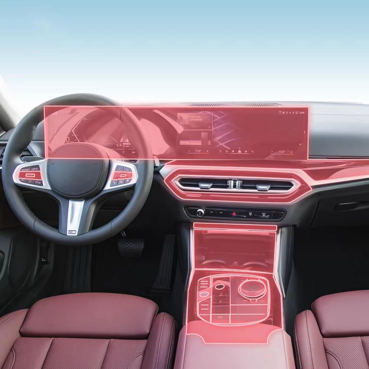 Auto-Innen-Mittelkonsole, transparente TPU-Schutzfolie, Anti-Kratz-Aufkleber, LCD-Bildschirm, PPF, für BMW i4 G26 2022–2024 Auto-Innen-Mittelkonsole, transparente TPU-Schutzfolie, Anti-Kratz-Aufkleber, LCD-Bildschirm, PPF, für BMW i4 G26 2022–2024 von KUNQING