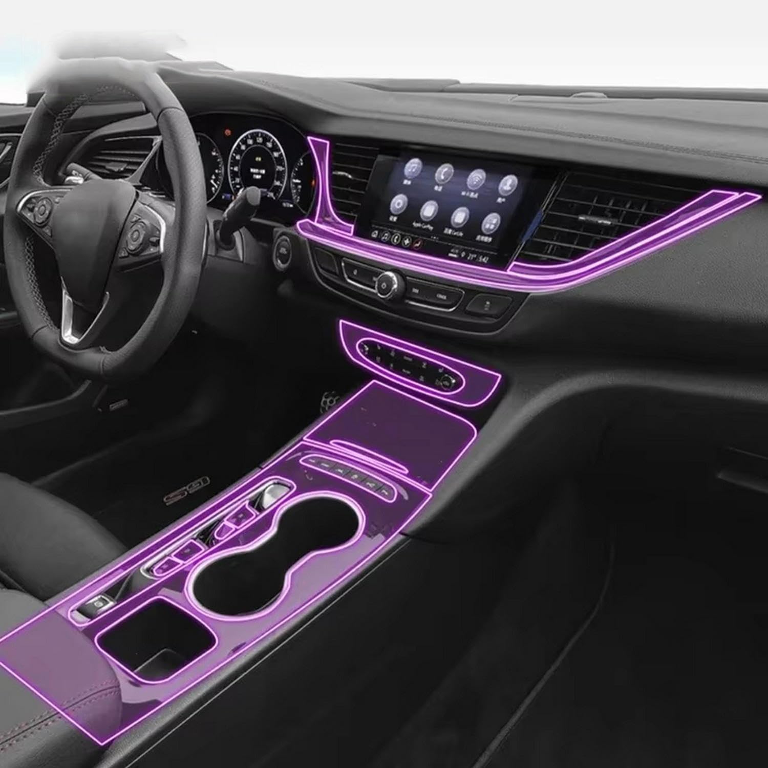 Auto-Innen-Mittelkonsole, transparente TPU-Schutzfolie, Anti-Kratz-Aufkleber, LCD-Bildschirm, PPF, für Buick Regal GS 2017–2023 Auto-Innen-Mittelkonsole, transparente TPU-Schutzfolie, Anti-Kratz-Aufkleber, LCD-Bildschirm, PPF, für Buick Regal GS 2017–2023 von KUNQING
