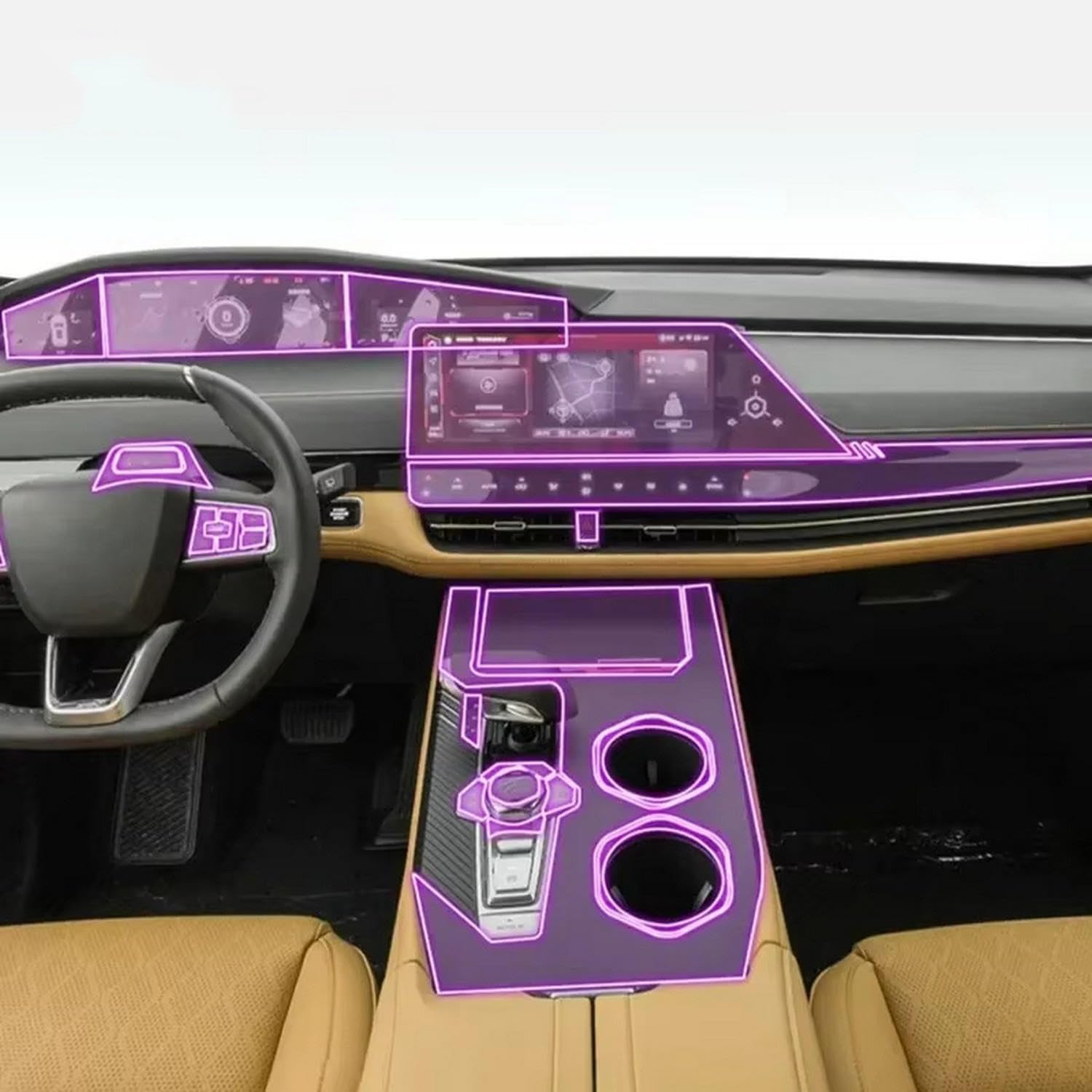 Auto-Innen-Mittelkonsole, transparente TPU-Schutzfolie, Anti-Kratz-Aufkleber, LCD-Bildschirm, PPF, für Changan UNI-K 2021–2023 Auto-Innen-Mittelkonsole, transparente TPU-Schutzfolie, Anti-Kratz-Aufkleber, LCD-Bildschirm, PPF, für Changan UNI-K 2021–2023 von KUNQING