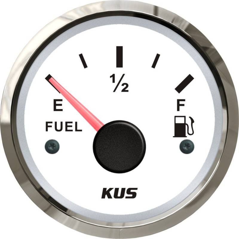 KUS Ölstandsanzeige, Messgerät, 240-33 Ohm, mit Hintergrundbeleuchtung, 12 V/24 V, 52 mm von KUS