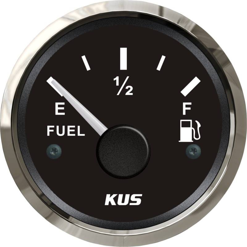 KUS Ölstandsanzeige, 0-190 Ohm, mit Hintergrundbeleuchtung, 12/24 V, 52 mm von KUS