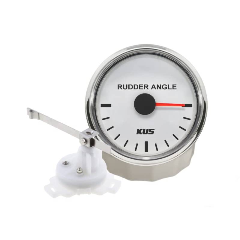 KUS Wasserdicht Seitenruder Winkel Anzeige Gauge mit Ruder Sensor 52mm 12V/24V von KUS