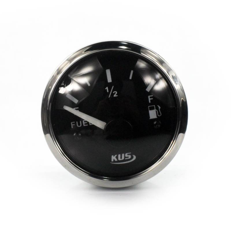 KUS1007: KUS Voltmeter, schwarzes Display mit Edelstahl-Lünette von KUS