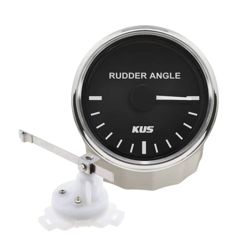 KUS Wasserdicht Seitenruder Winkel Anzeige Gauge mit Ruder Sensor 52mm 12V/24V von KUS