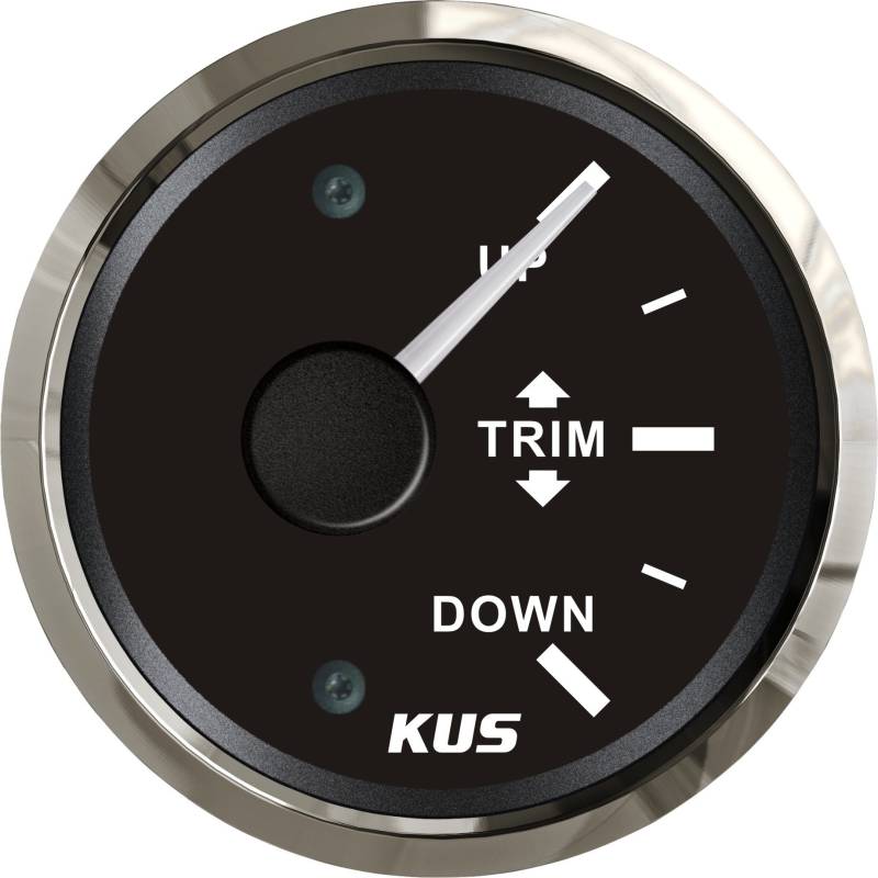 KUS wasserfest Trim Gauge Meter oben 52mm 12V/24V mit Hintergrundbeleuchtung von KUS