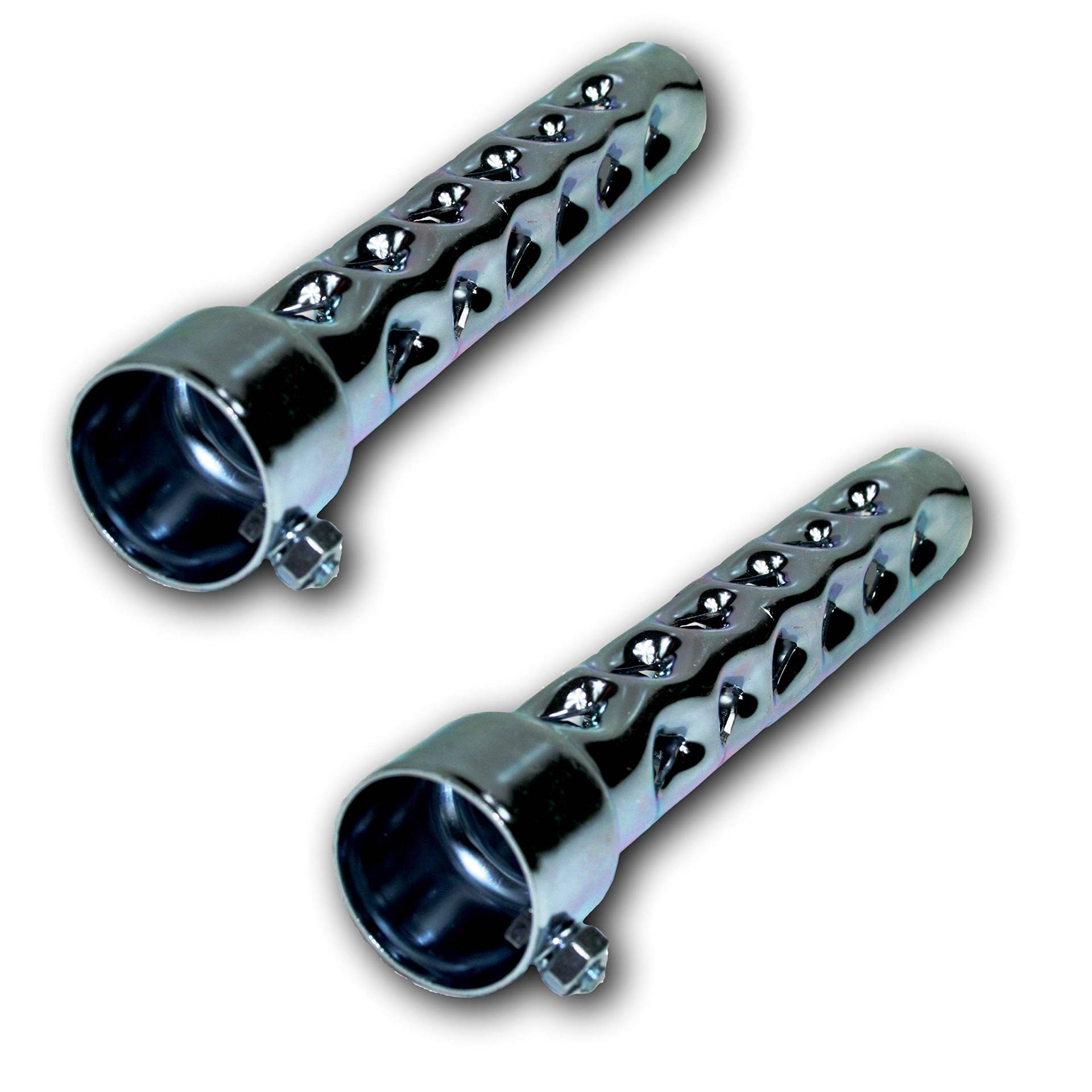 2er Set dB-Killer ca. 40mm x 200mm Universal dB-Eater für 1.3/4 Zoll Motorrad Krümmer oder Auspuff von KUSTOM66