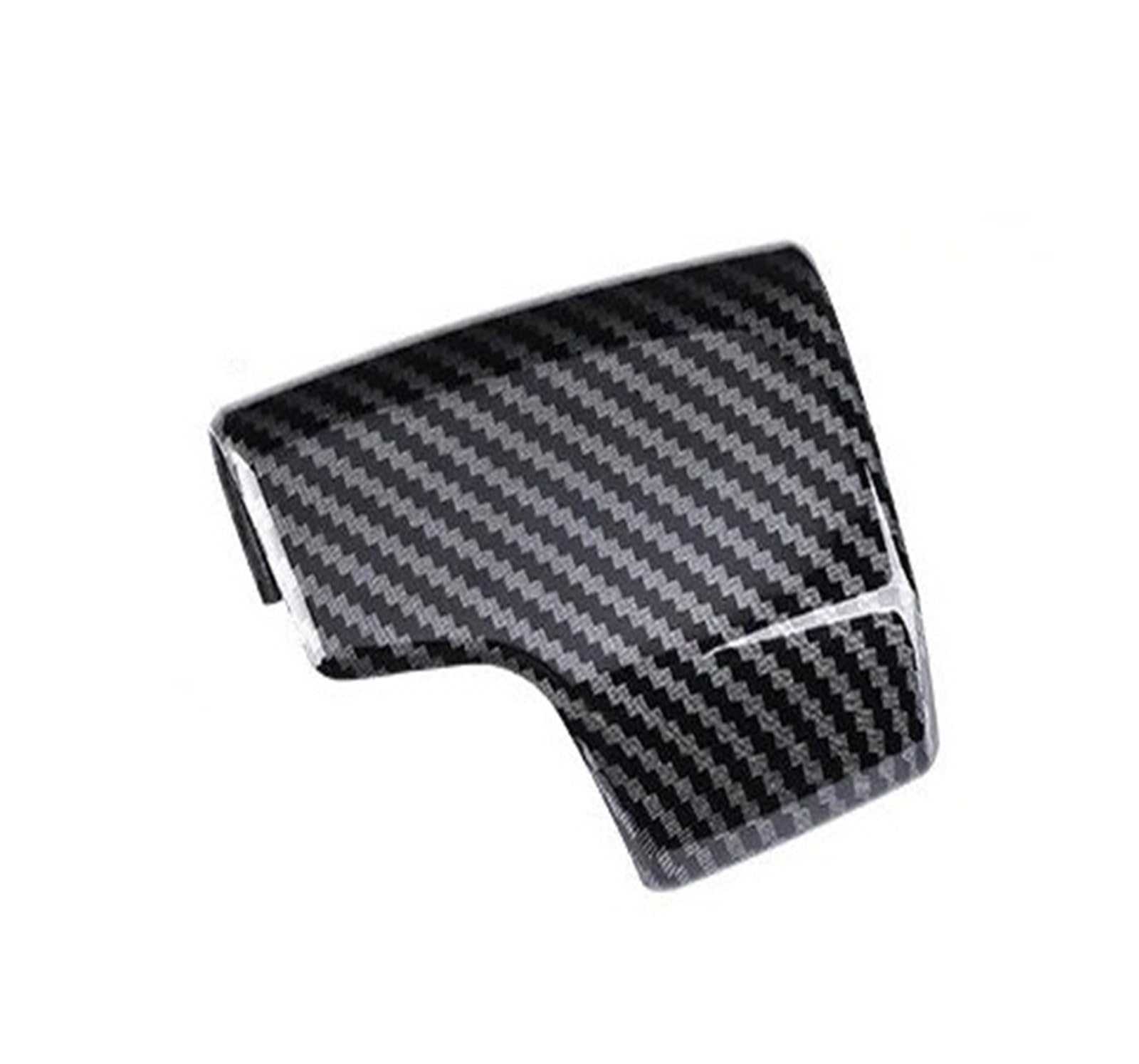 Auto Innendekoration Für A6 Für A6L 2018 2019 2020 2021 2022 2023 2024 Leder Carbon Faser Innenräume Armlehne Deckel Schaltknauf Overlay Panel Shell Interieur Dekor(Carbon Fiber Knob) von KUVIEZ