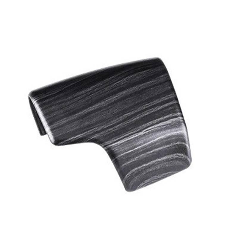 Auto Innendekoration Für A6 Für A6L 2018 2019 2020 2021 2022 2023 2024 Leder Carbon Faser Innenräume Armlehne Deckel Schaltknauf Overlay Panel Shell Interieur Dekor(Wooden Knob) von KUVIEZ