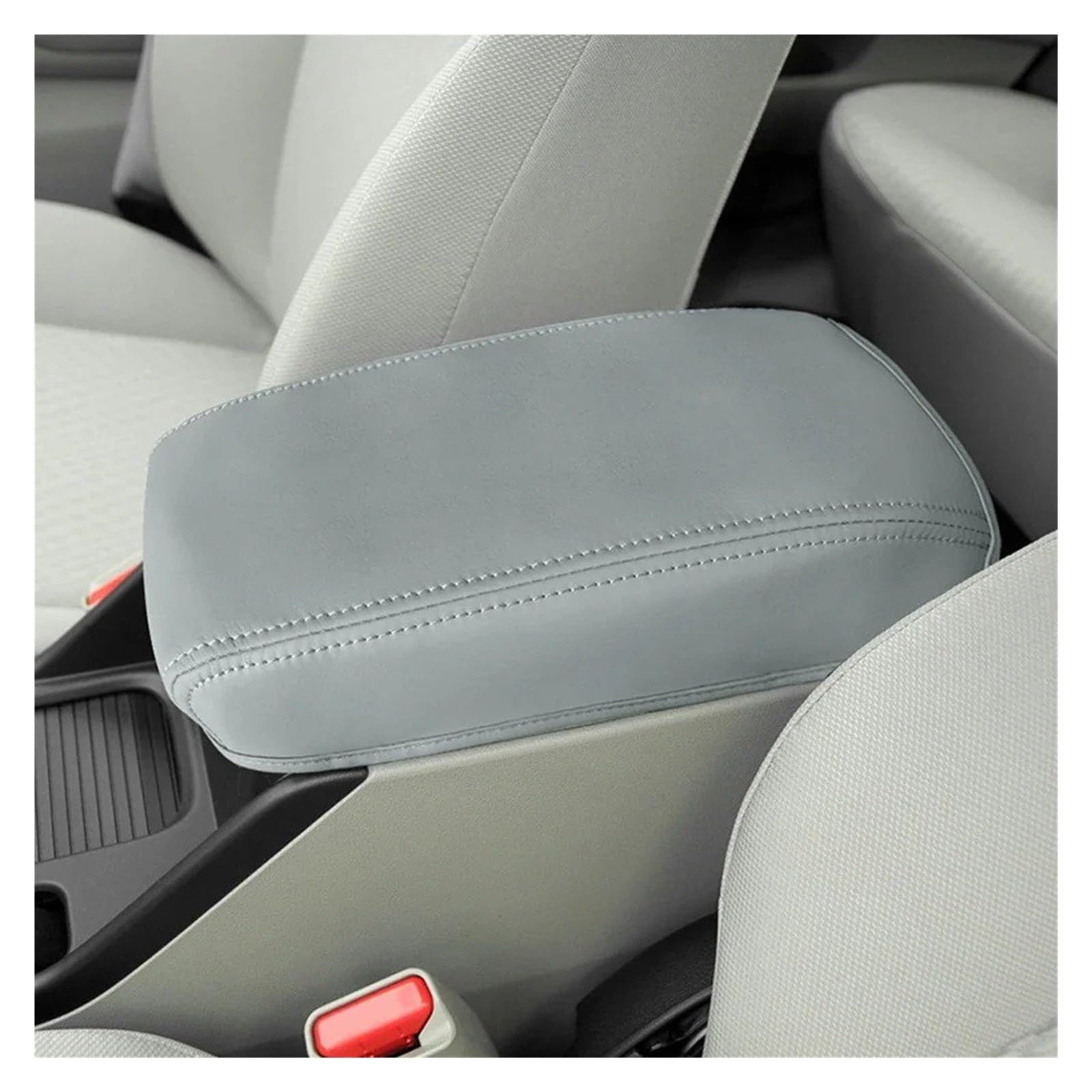 Auto Innendekoration Für Civic 9th Für Gen 2012 2013 2014 2015 Mikrofaser Leder Center Control Armlehne Box Abdeckung Automotive Innen Zubehör Interieur Dekor(Gray) von KUVIEZ