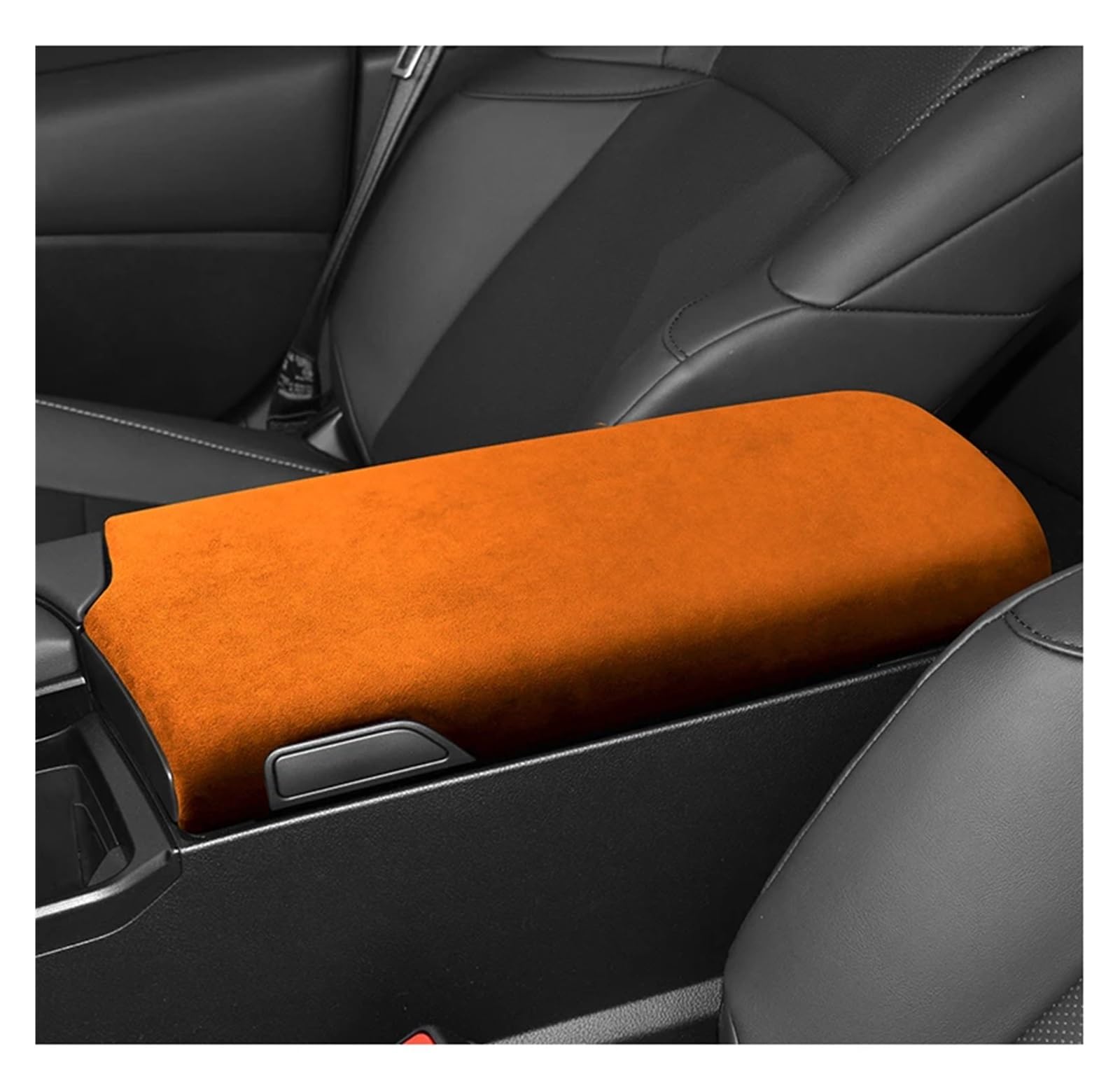 Auto Innendekoration Für Lexus ES200 ES250 ES350 ES300h 2018 2019 2020 2021 2022 Armlehne Box Deckel Abdeckung Panel Mantel Shell Innenräume Teile Interieur Dekor(Orange) von KUVIEZ