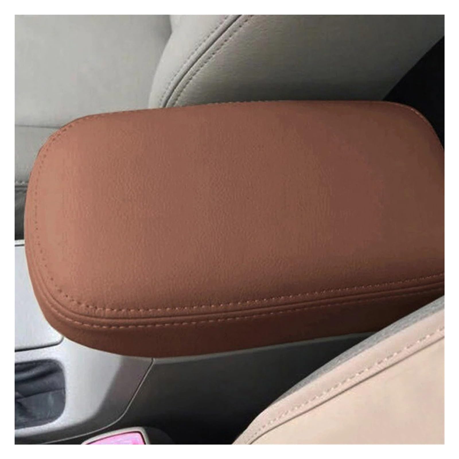 Auto Innendekoration Für Toyota Für Corolla 2007 08 09 2010 2011 2012 Auto Center Konsole Deckel Armlehne Abdeckung Innen Zubehör Mikrofaser Leder Abdeckung Interieur Dekor(Dark Brown) von KUVIEZ