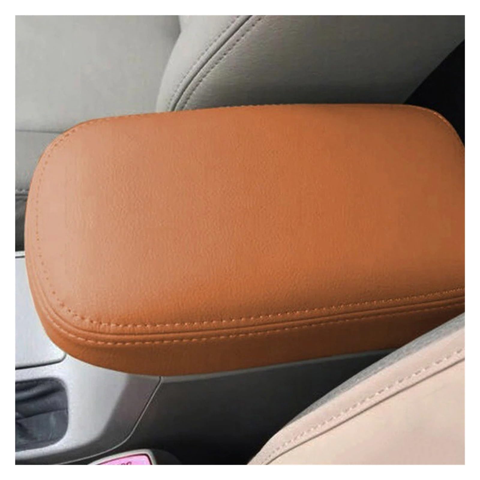 Auto Innendekoration Für Toyota Für Corolla 2007 08 09 2010 2011 2012 Auto Center Konsole Deckel Armlehne Abdeckung Innen Zubehör Mikrofaser Leder Abdeckung Interieur Dekor(Light Brown) von KUVIEZ