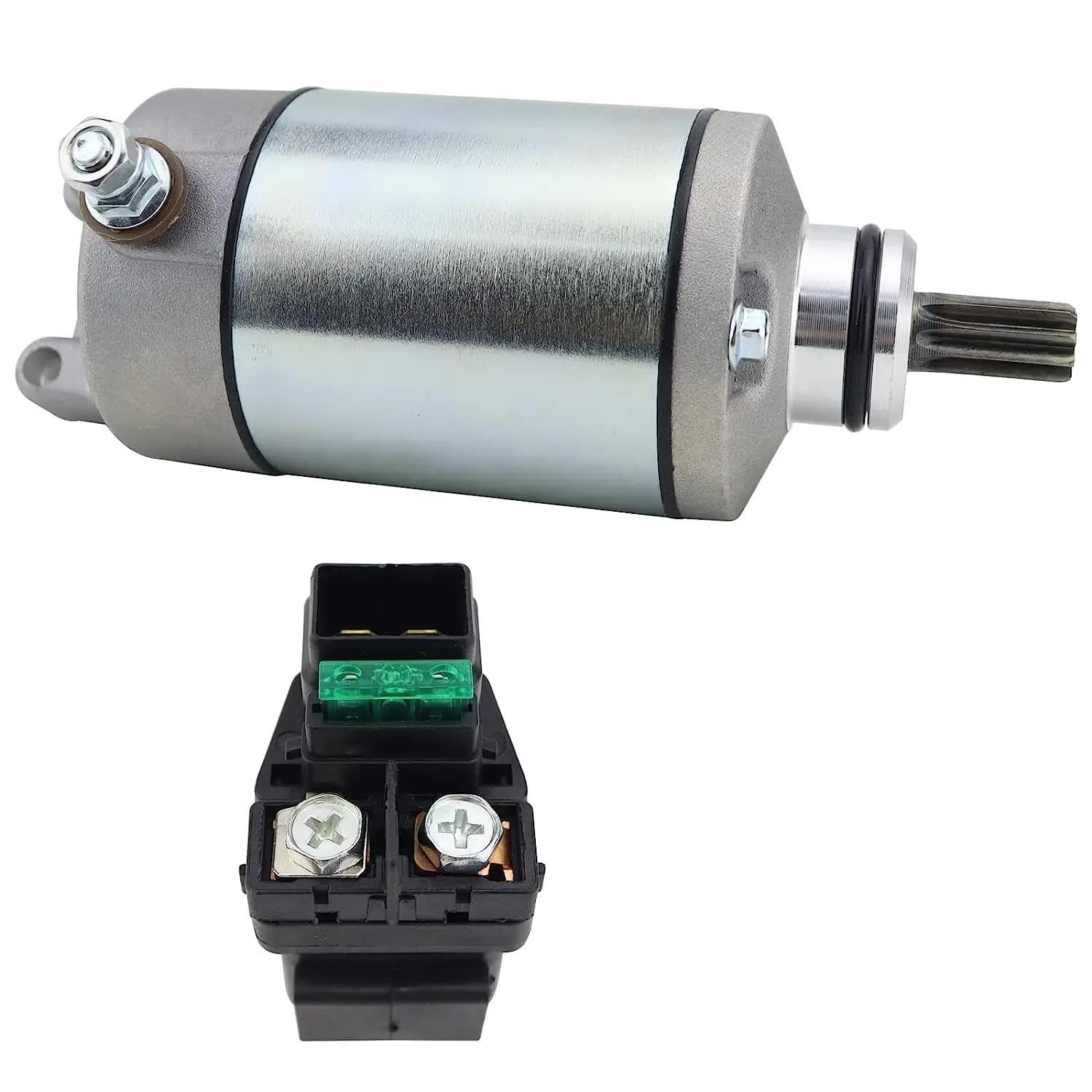 Autofensterheber 31100-29F00 3445-033 12V 9 Zähne Starter Motor Und Relais Für Suzuki Für Quadsport LT-Z400 LT-Z400Z 2003 2004 2005 2006 2007 2008 Fensterheber von KUVIEZ