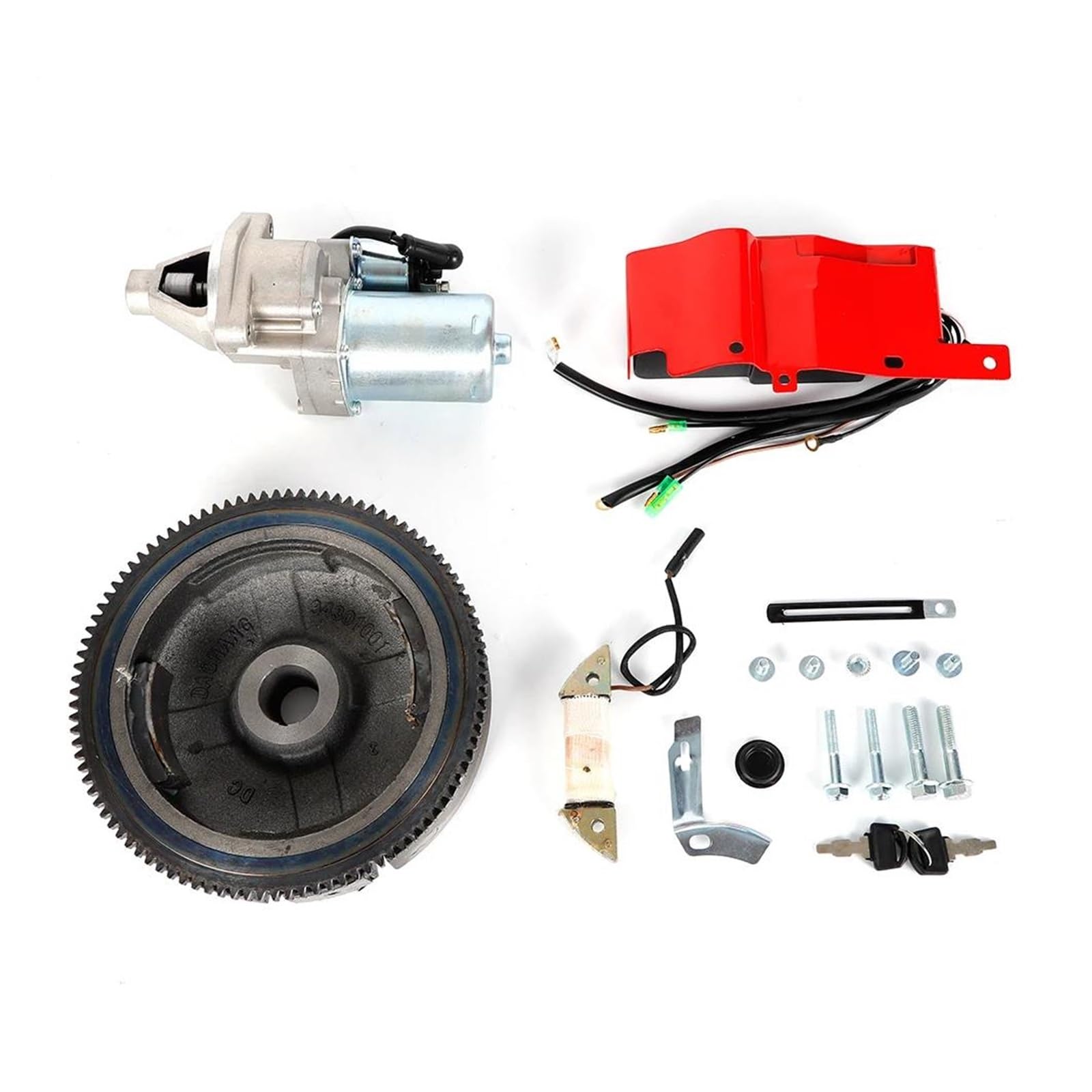 Autofensterheber PASST Für GX390 13HP GX340 11HP Elektrische Anlasser Zündung Kit Schwungrad Starter Schlüssel Schalter Spule Fensterheber von KUVIEZ