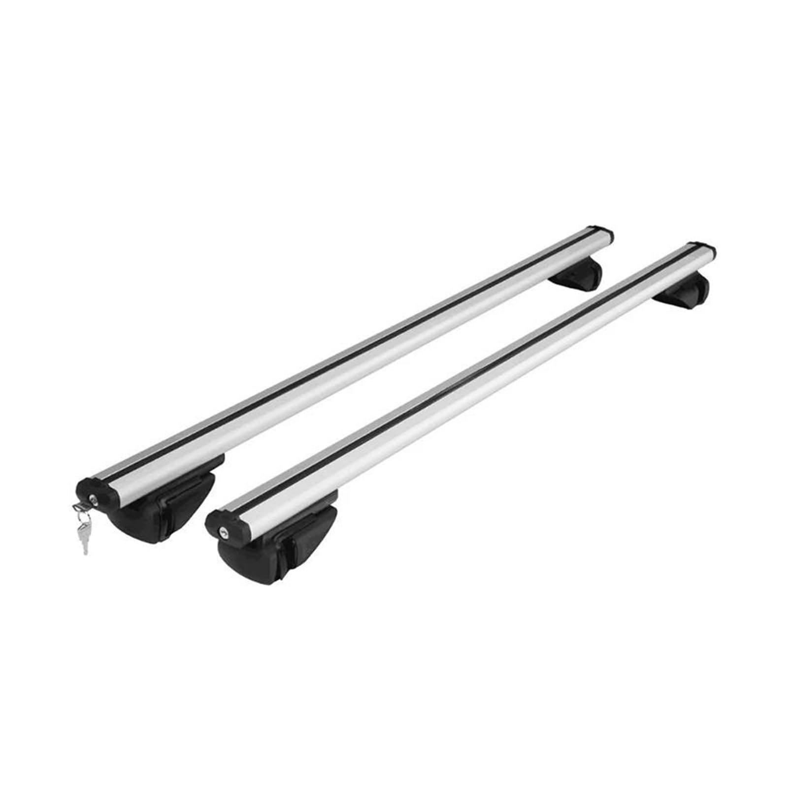 Dachgepäckträger 2 STÜCKE Universal 120 Oder 135 cm Für Kajak Snowboarden Passt Auto Mit Dachträger SUV Dachträger Querstangen Gepackträger(Silver 1.15M 2pcs) von KUVIEZ