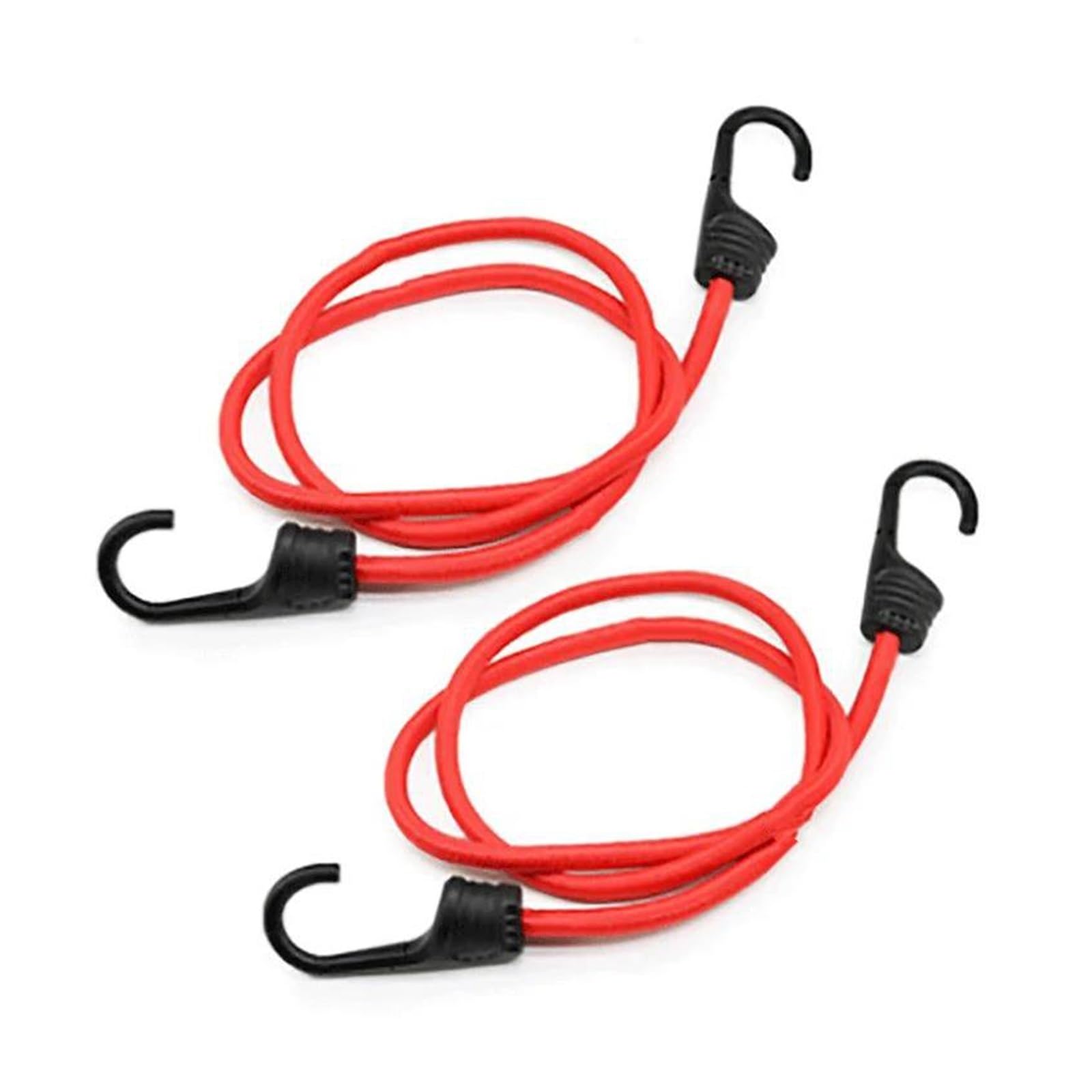 Dachgepäckträger 9/12PCS Elastische Bungee-Seile Mit Haken, Seil-Gepäck-Packgurt, Frachtnetz Für Motorrad-Fahrradreisen, Camping, Wandern Gepackträger(12pcs) von KUVIEZ