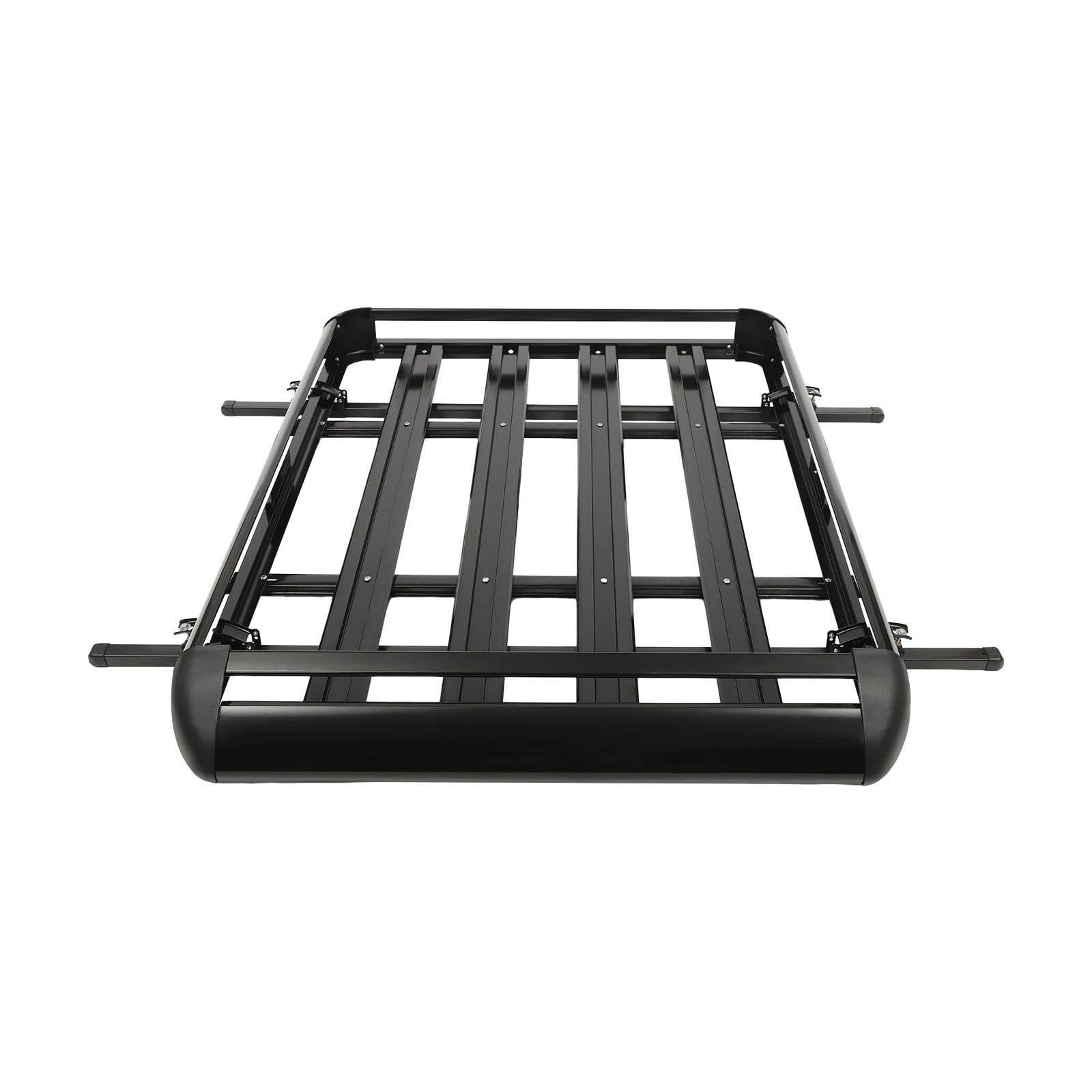 Dachgepäckträger Universal Schwarz 140 X100 cm Für SUV Modelle Mit Integriertem Gepäck Racks Aluminium Auto Dach Fracht Racks Gepackträger von KUVIEZ