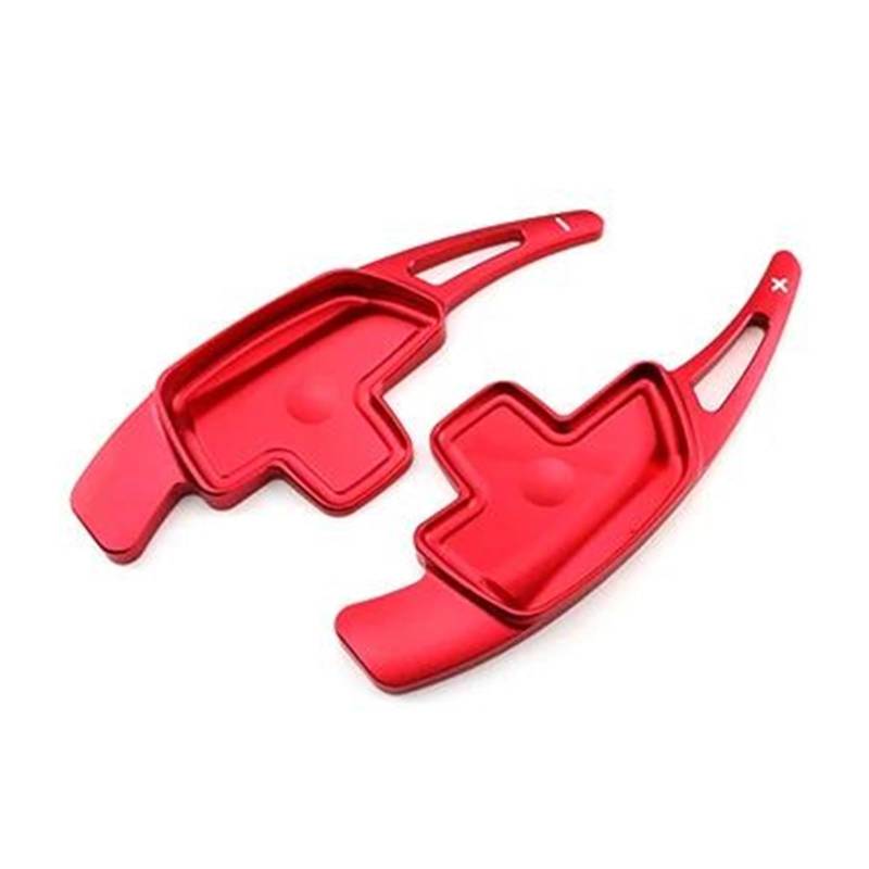 Interieurleisten Interieur Zubehör 2Pcs Lenkrad Paddle Shifter Verlängerung Aluminium Legierung Schaltwippe Für Benz W205 C/E/für GLA/für GLC Klasse 2015-2019 2018(Rot) von KUVIEZ