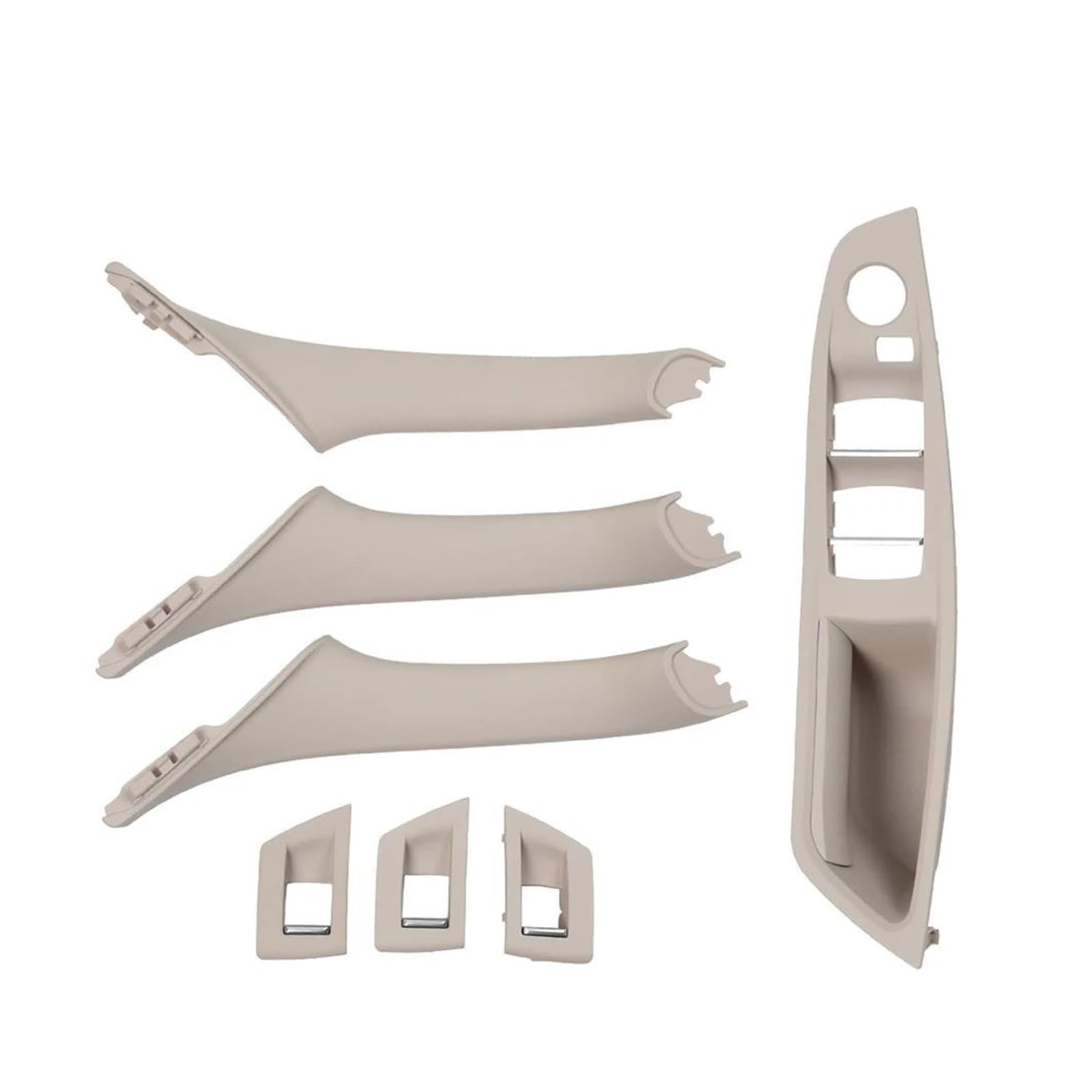 Interieurleisten Interieur Zubehör 7PCS Set Für F10 F11 F18 520 523 525 528 530 RHD Rechts Fahrer Innen Tür Fenster Schalter Panel Pull Griff(Model B Oyster) von KUVIEZ