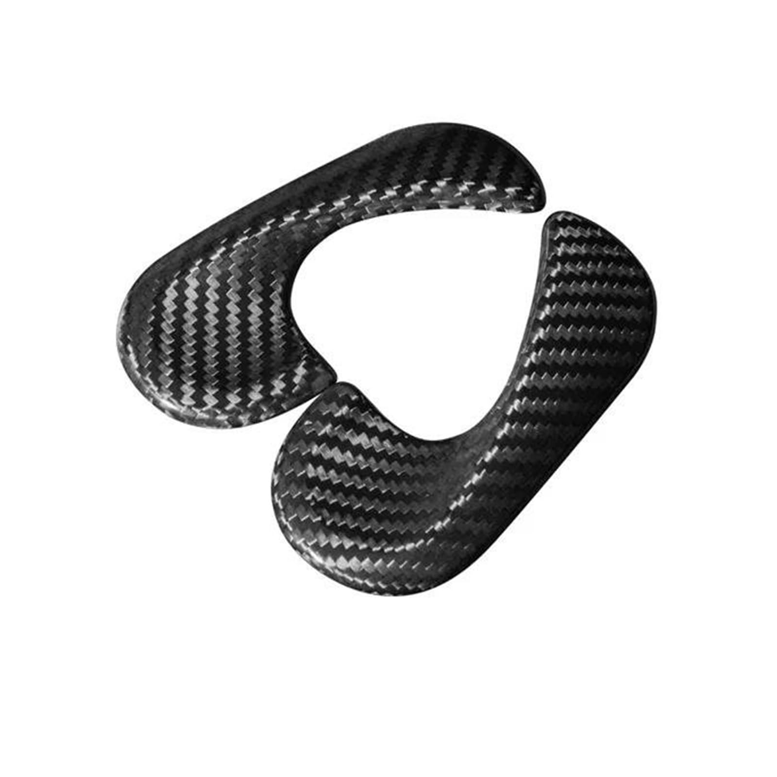 Interieurleisten Interieur Zubehör Auto Carbon Faser Dekorative Rahmen Tür Griff Schützen Aufkleber Für Neue Für Smart 453 Für Fortwo Für Auto Zubehör(Inner handle) von KUVIEZ