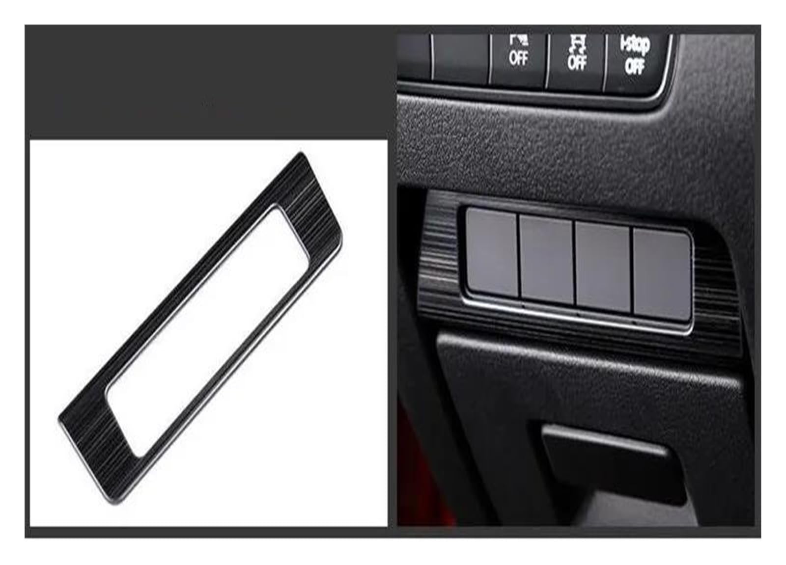 Interieurleisten Interieur Zubehör Auto Innen Trim Aufkleber Getriebe Panel Trim Fenster Taste Trim Für Mazda 3 Für MT Manuelle 2019 2020 2021 2022 2023 Auto Zubehör(O) von KUVIEZ