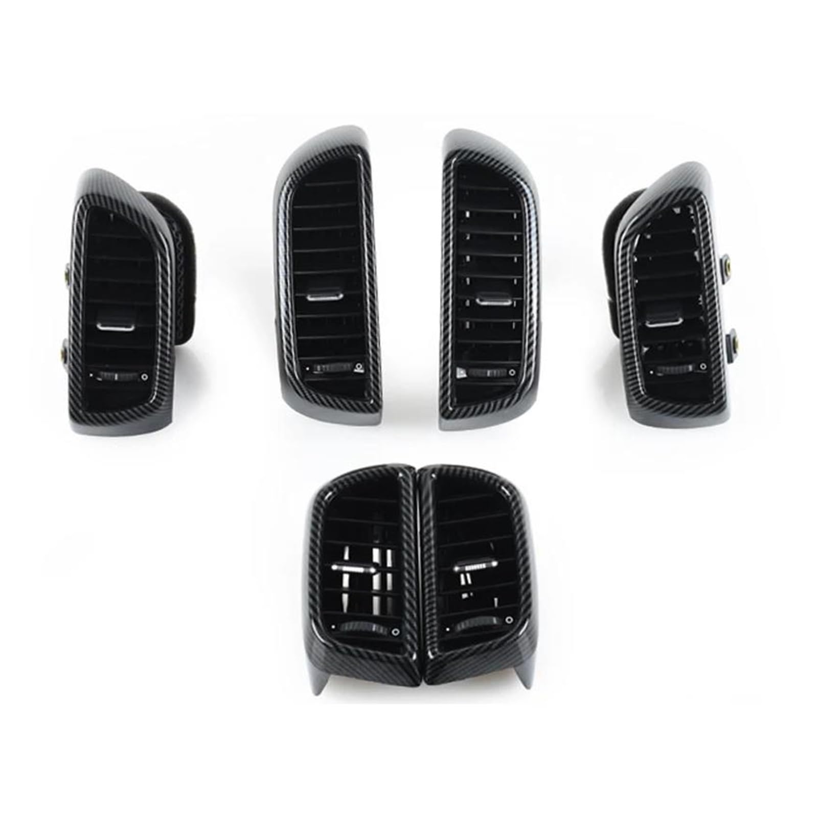 Interieurleisten Interieur Zubehör Auto Klimaanlage A/C Air Vent Outlet Carbon Faser Für Für Cayenne 2011-2015 2016 2017 7P5819703 7P5819704 Air Outlet Vent(Set) von KUVIEZ