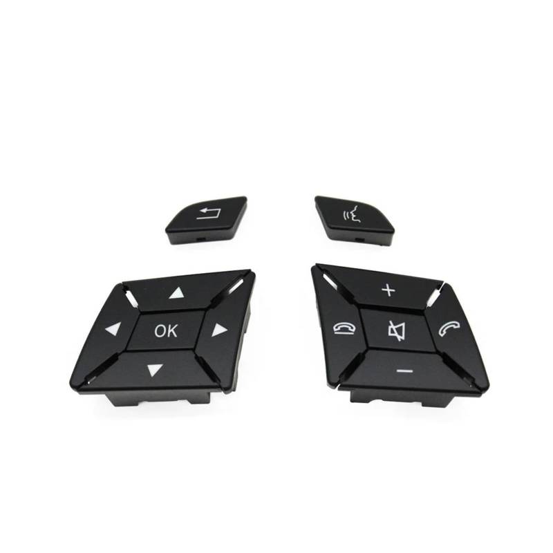 Interieurleisten Interieur Zubehör Auto Lenkrad Control Menü Schalter Taste Abdeckung Volumen Für BENZ Für C Für GLK EA Klasse X204 W156 W246 W204 W212 W218 2185400162(Model A Black) von KUVIEZ