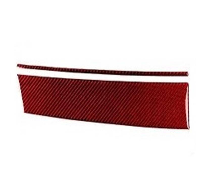 Interieurleisten Interieur Zubehör Carbon Faser Für X5 E70 2006-2012 2013 Auto Tür Panel Dekoration Streifen Start Stop Schalter Abdeckung Innen Accessoriers Aufkleber(Red carbon RHD) von KUVIEZ