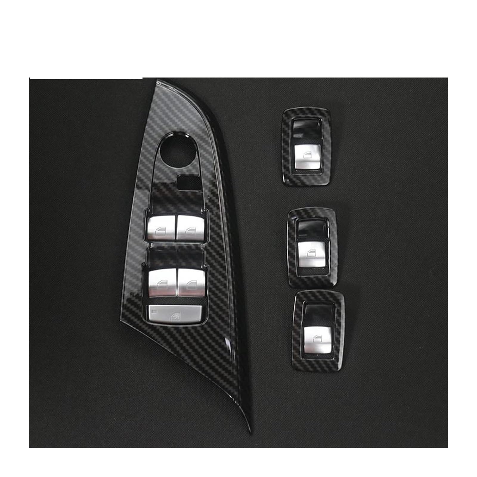 Interieurleisten Interieur Zubehör Für Für X3 F25 2011 2012 2013 Carbon Faser Tür Armlehne Panel Fenster Glas Lift-Taste Schalter Abdeckung Innen Zubehör Auto Styling(A) von KUVIEZ