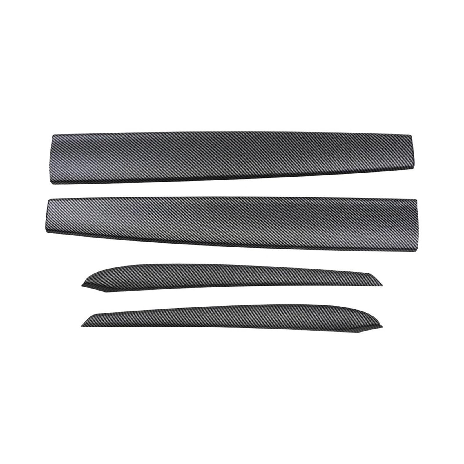 Interieurleisten Interieur Zubehör Für Tesla Für Modell 3 2021 2022 2023 Carbon Fiber ABS Center Console Trim Für Modell Y 2019-2023 Auto Zubehör Auto Dekorative Abdeckung(Matte carbon 4pcs) von KUVIEZ