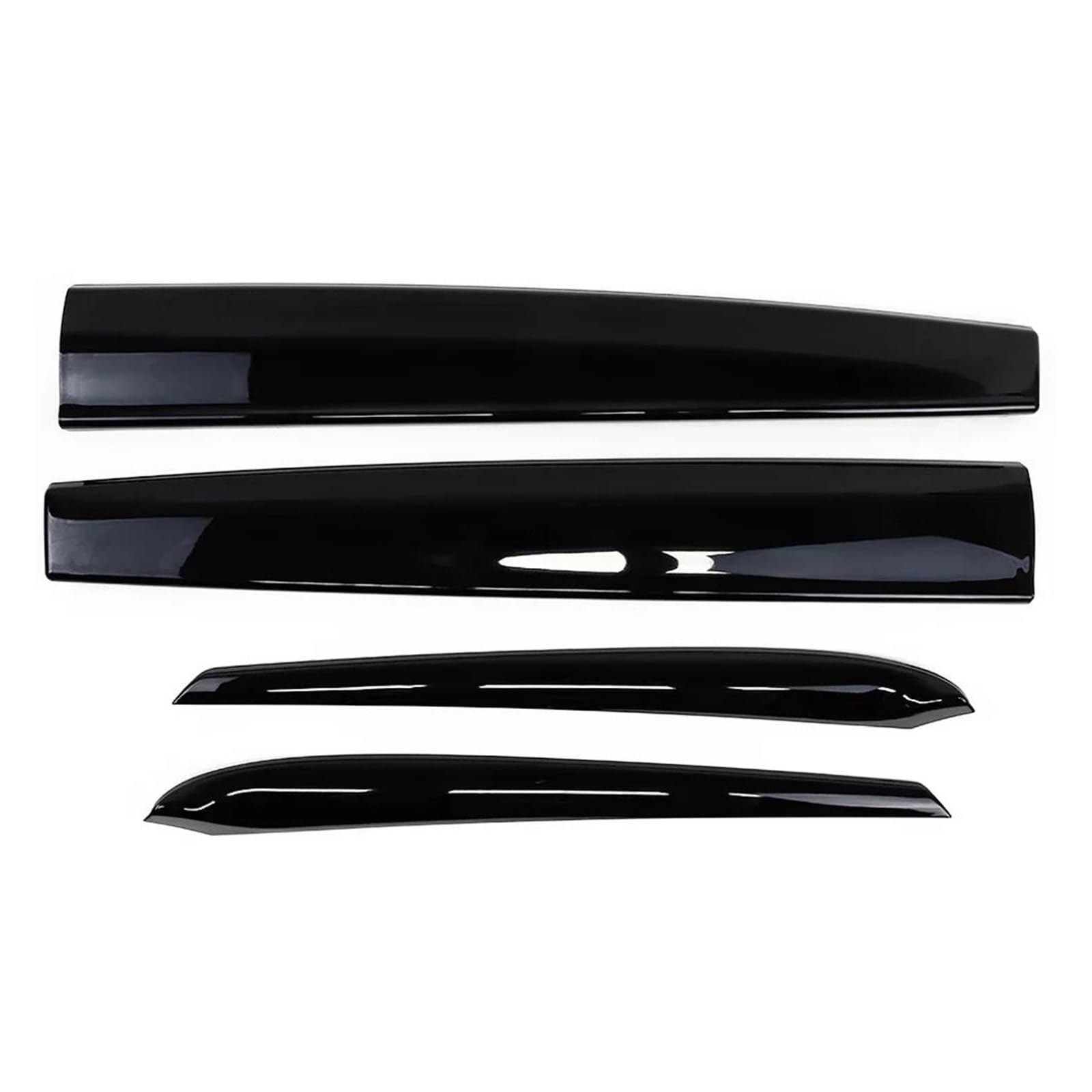 Interieurleisten Interieur Zubehör Für Tesla Für Modell 3 2021 2022 2023 Carbon Fiber ABS Center Console Trim Für Modell Y 2019-2023 Auto Zubehör Auto Dekorative Abdeckung(Pearl black 4pcs) von KUVIEZ