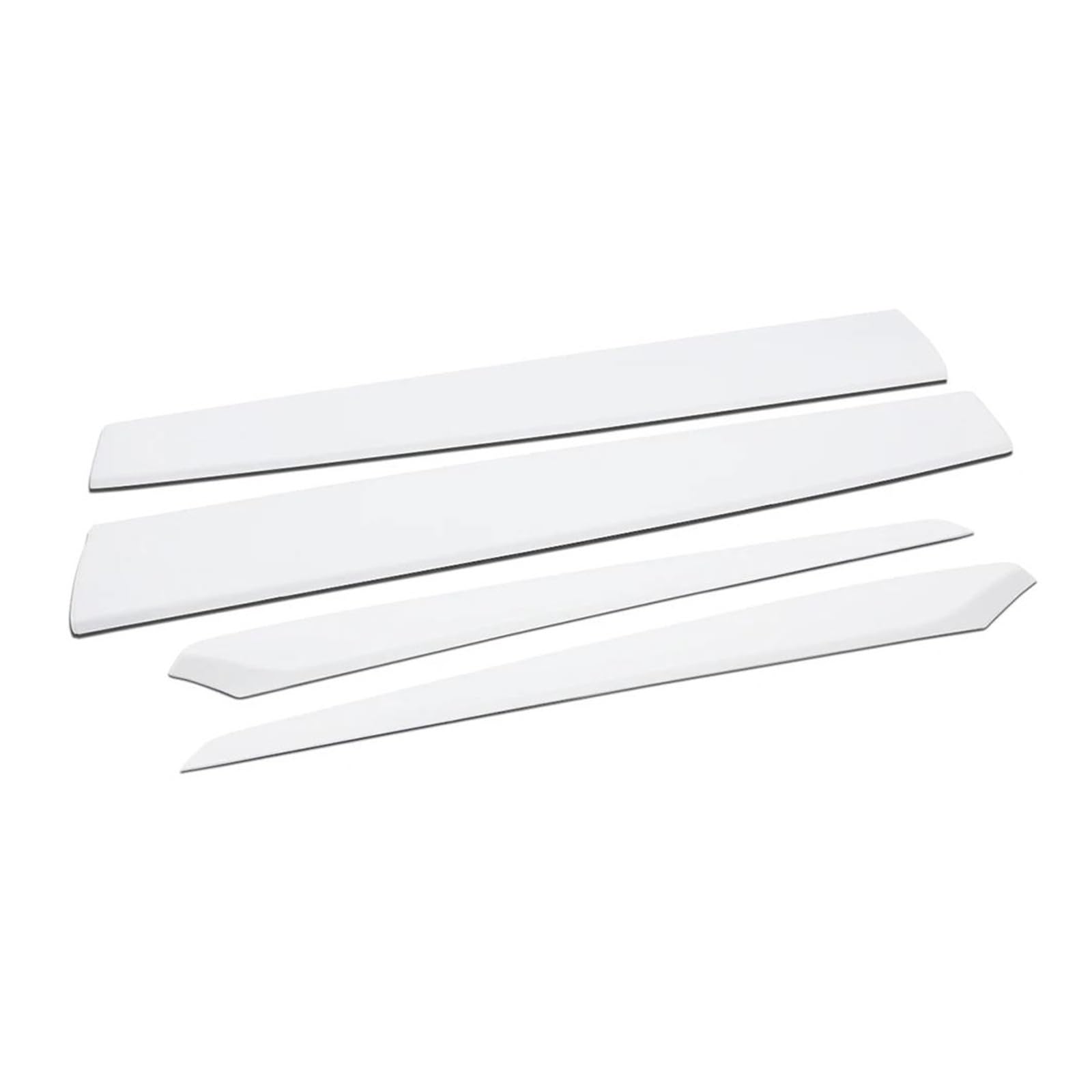 Interieurleisten Interieur Zubehör Für Tesla Für Modell 3 Y Schaltknauf Zentrale Panel Tür Seite Innen Vorne Dashboard Trim Streifen Lenkrad Whift Schutz Abdeckung(4 pcs matte white) von KUVIEZ