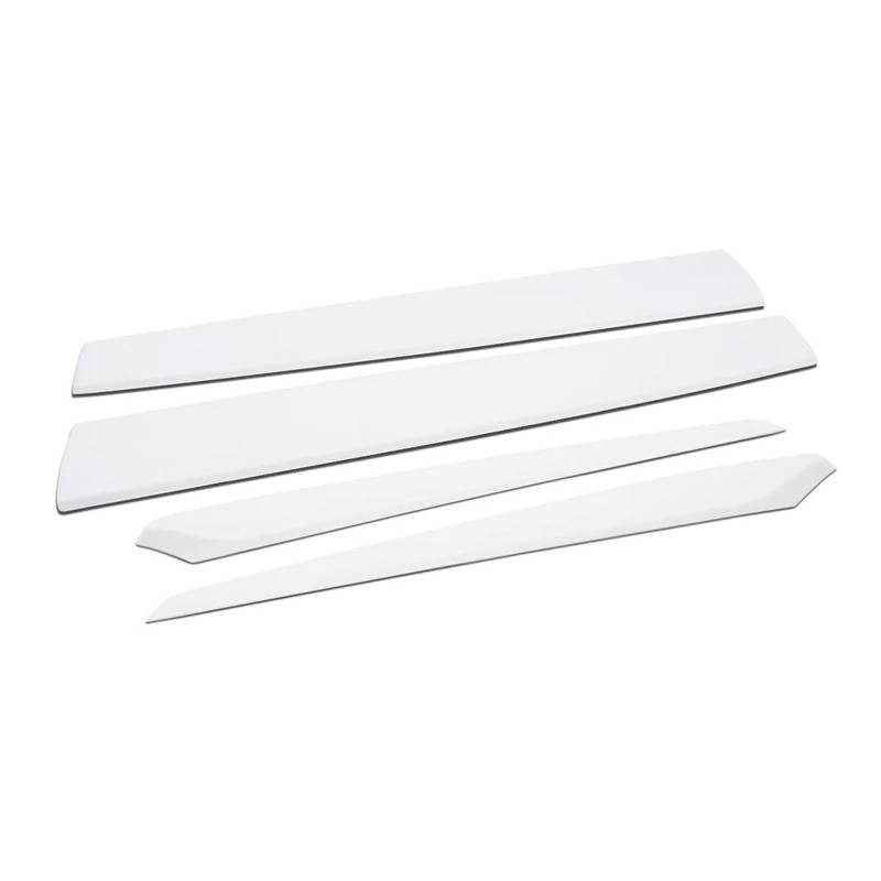 Interieurleisten Interieur Zubehör Für Tesla Für Modell 3 Y Schaltknauf Zentrale Panel Tür Seite Innen Vorne Dashboard Trim Streifen Lenkrad Whift Schutz Abdeckung(4 pcs matte white) von KUVIEZ