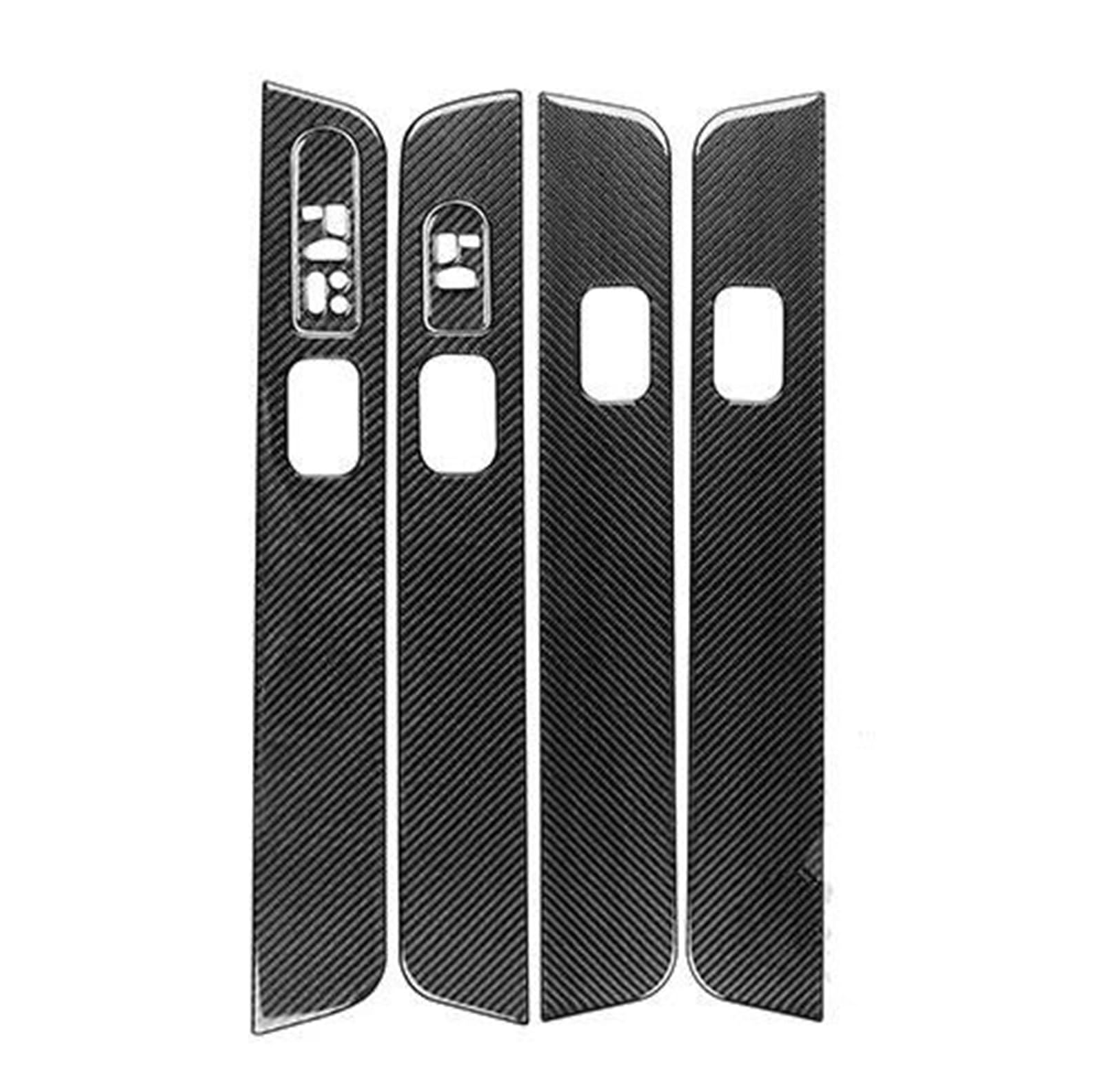 Interieurleisten Interieur Zubehör Zubehör Carbon Faser Auto Innen Außen Dekoration Schutz Set Trim Aufkleber Für Hummer Für H2 2003 2004 2005 2006 2007(Door panel A LHD) von KUVIEZ