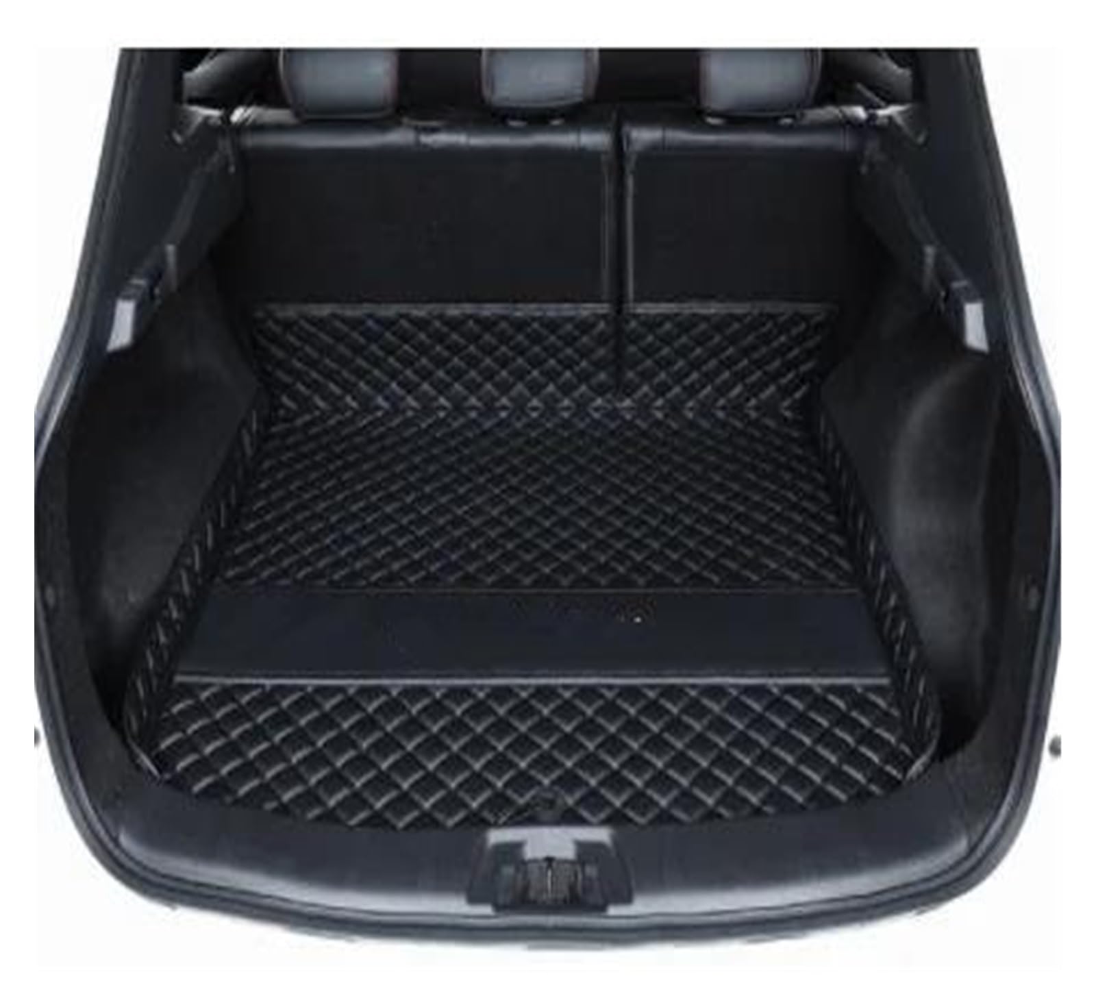 Kofferraumwanne Kofferraummatte Auto-Kofferraum-Matten Custom Leder Für Nissan Für Qashqai J10 2007 2008 2009 2010 2011 Anti-Schmutz-Schutz-Fach Cargo-Liner(Schwarz,1 Stück) von KUVIEZ